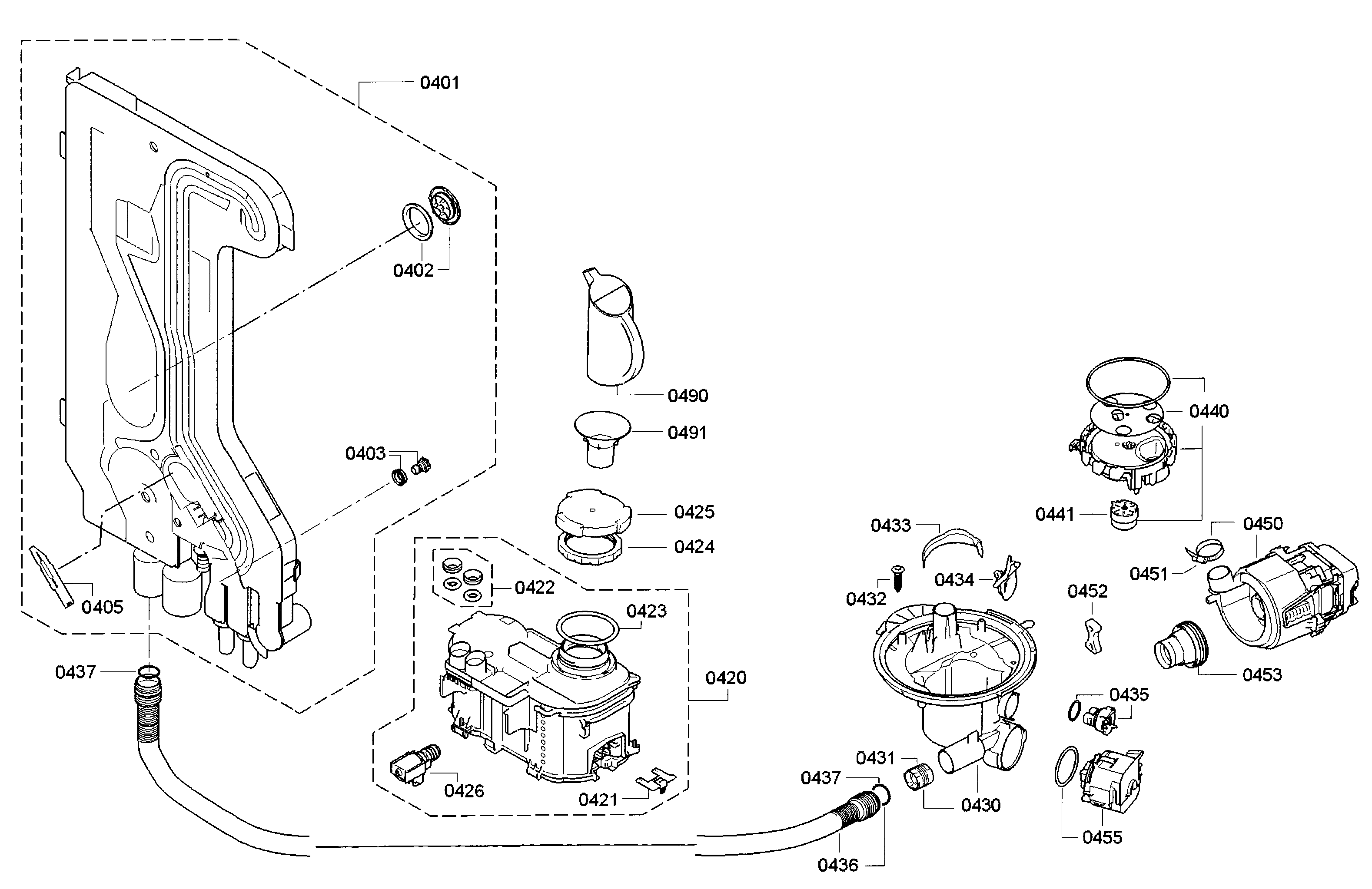 Bosch SHE9PT55UC/82 pump diagram