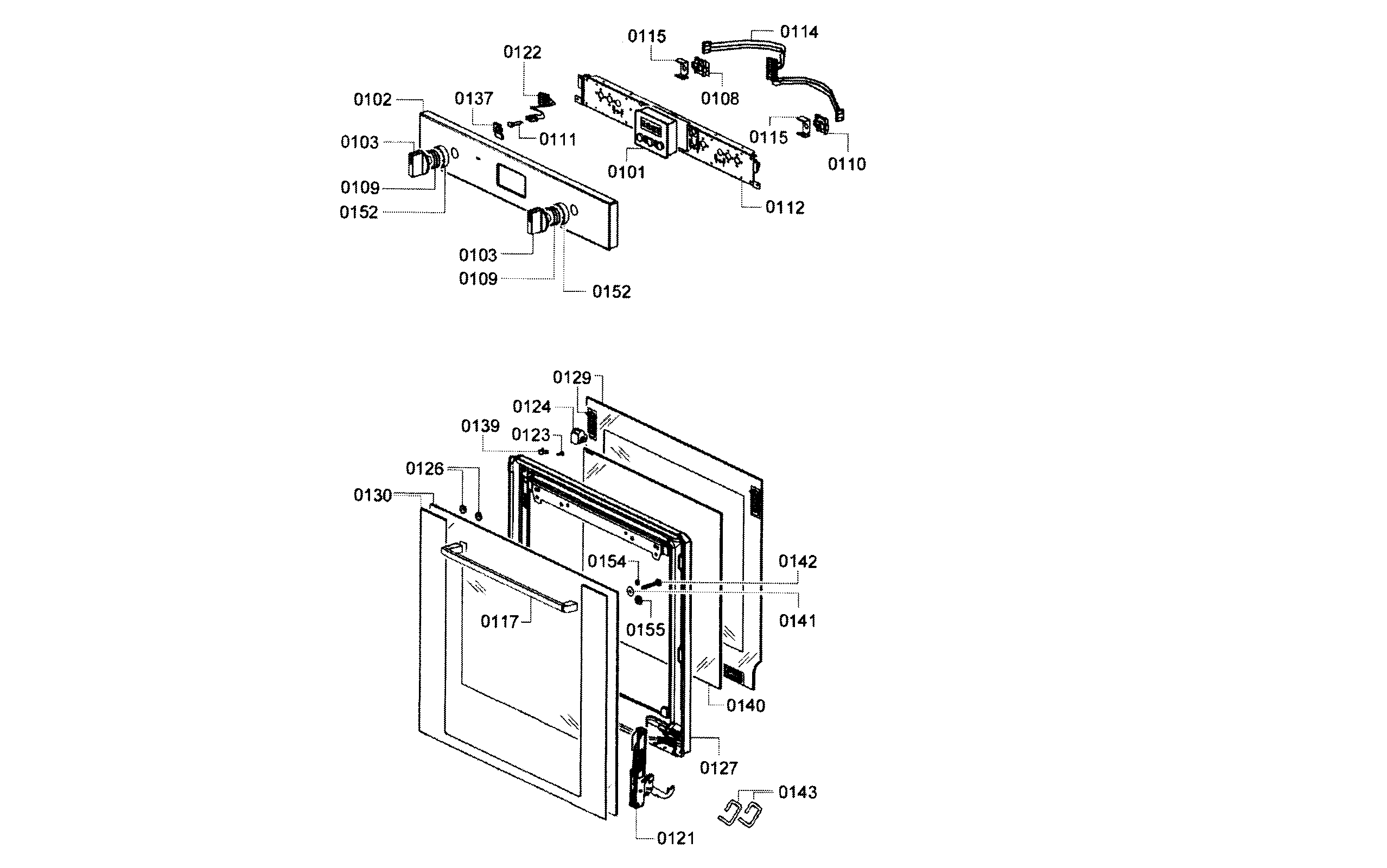 Bosch HBE5451UC/01 cavity asy diagram