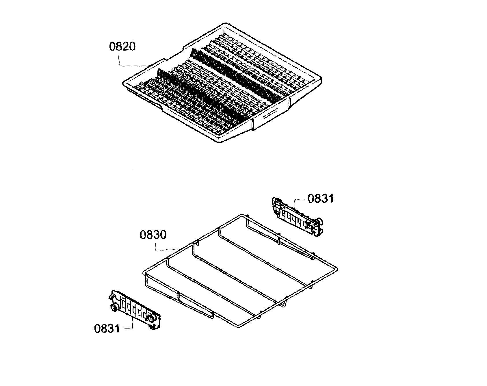 Bosch SGV68U53UC/A3 cutlery drawer diagram