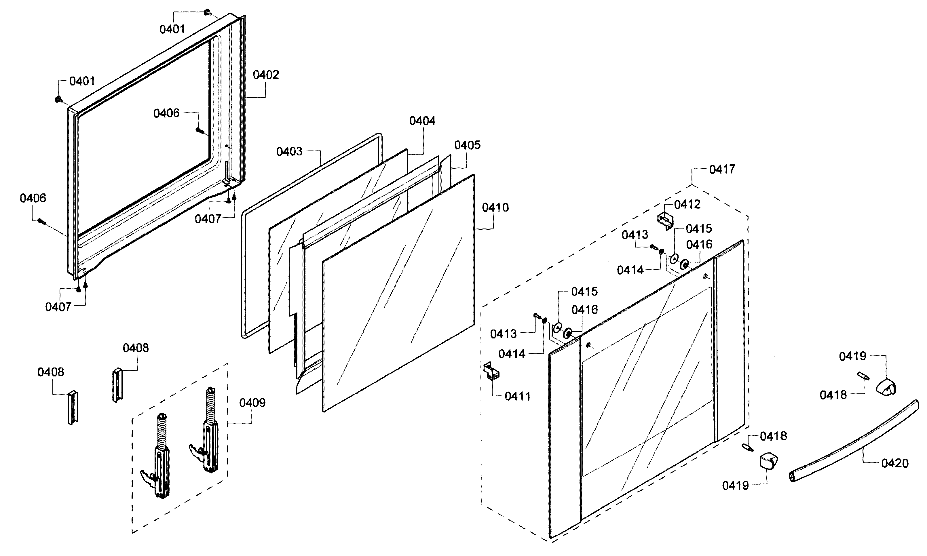 Bosch HBN5620UC/02 door 1 diagram