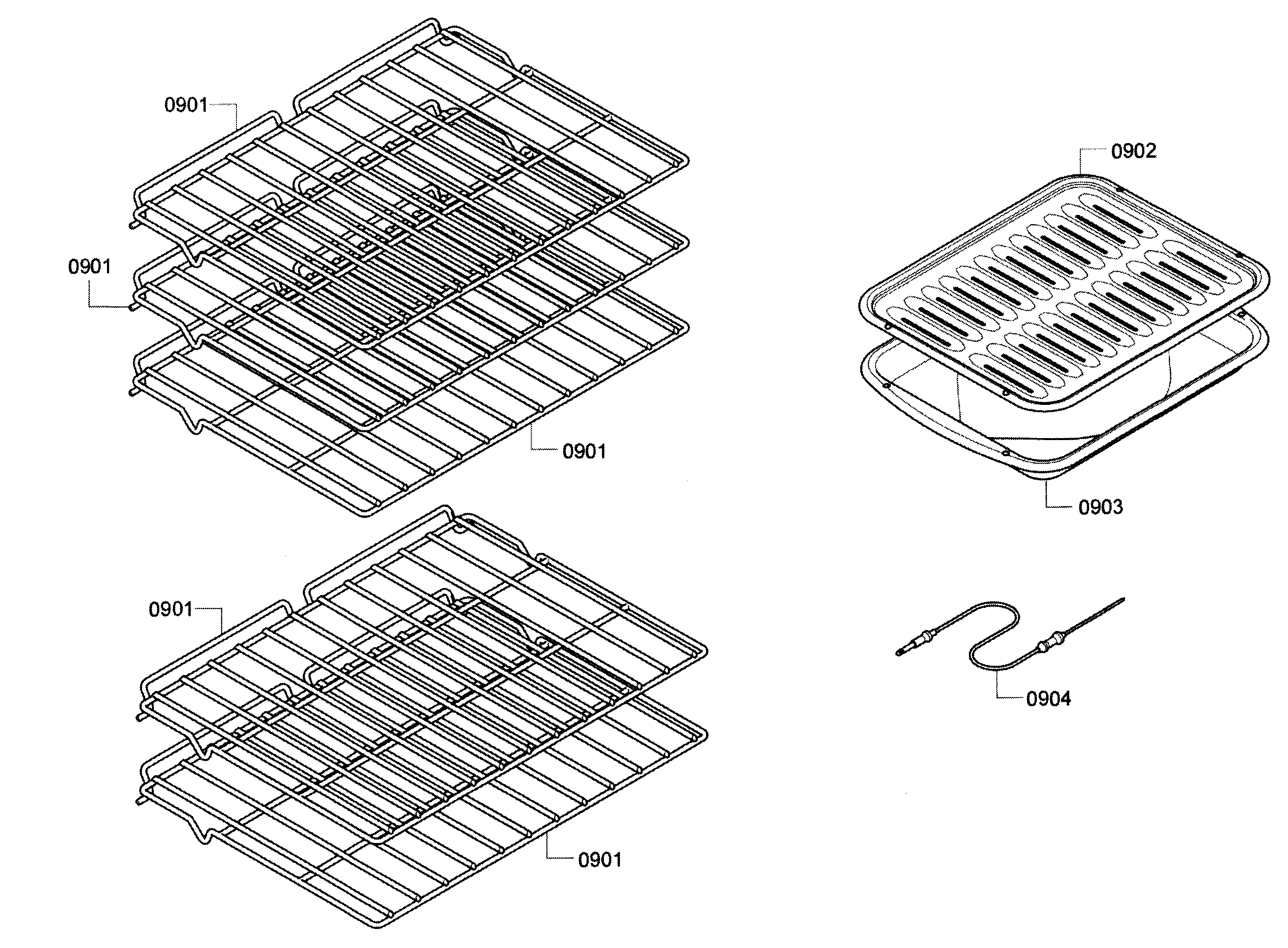 Bosch HBN5620UC/02 rack diagram