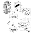Samsung RF25HMEDBSR/AA-01 freezer diagram