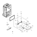 Samsung RF25HMEDBSR/AA-01 freezer door diagram