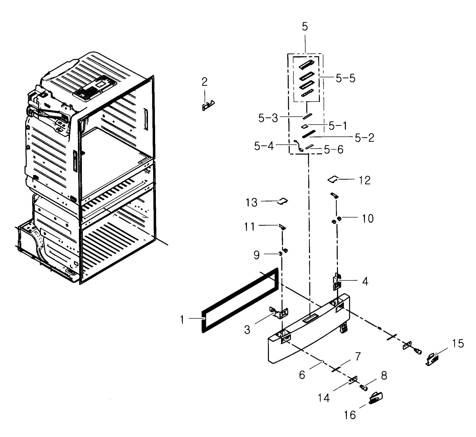 Samsung RF25HMEDBSR/AA-01 flexzone diagram