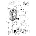 Samsung RF25HMEDBWW/AA-02 cabinet diagram