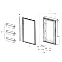 Samsung RF32FMQDBSR/AA-01 freezer door r diagram
