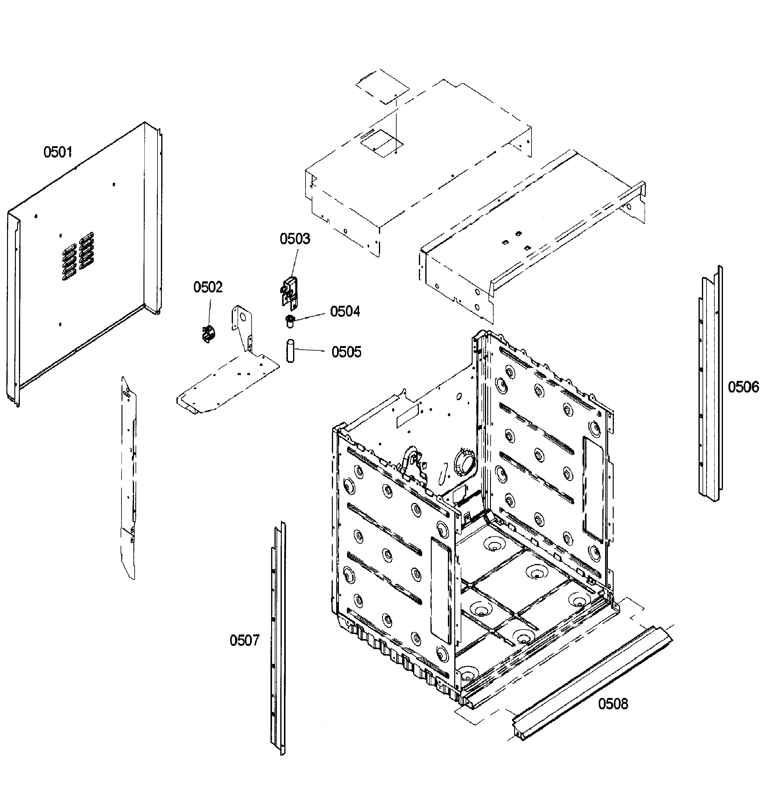 Bosch HBN5460UC/01 frame diagram