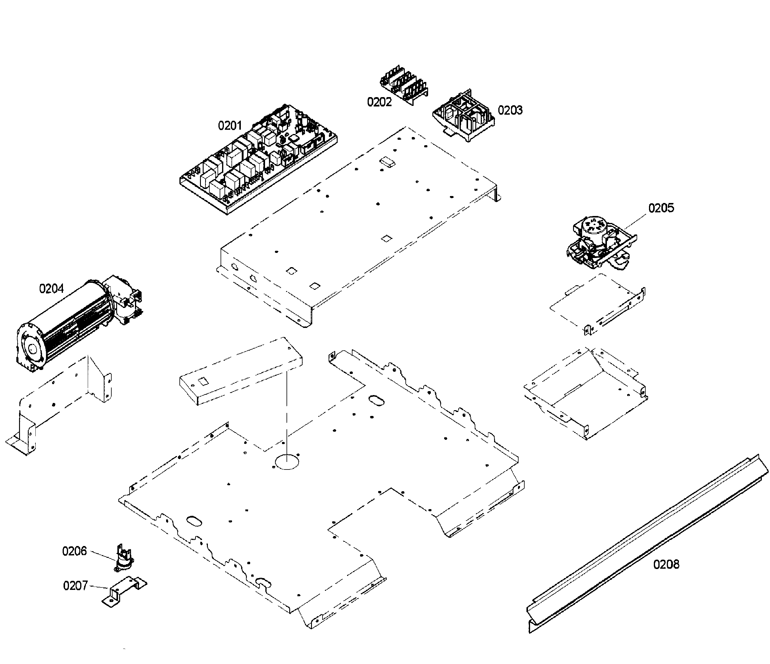 Bosch HBN5660UC/01 pcb diagram