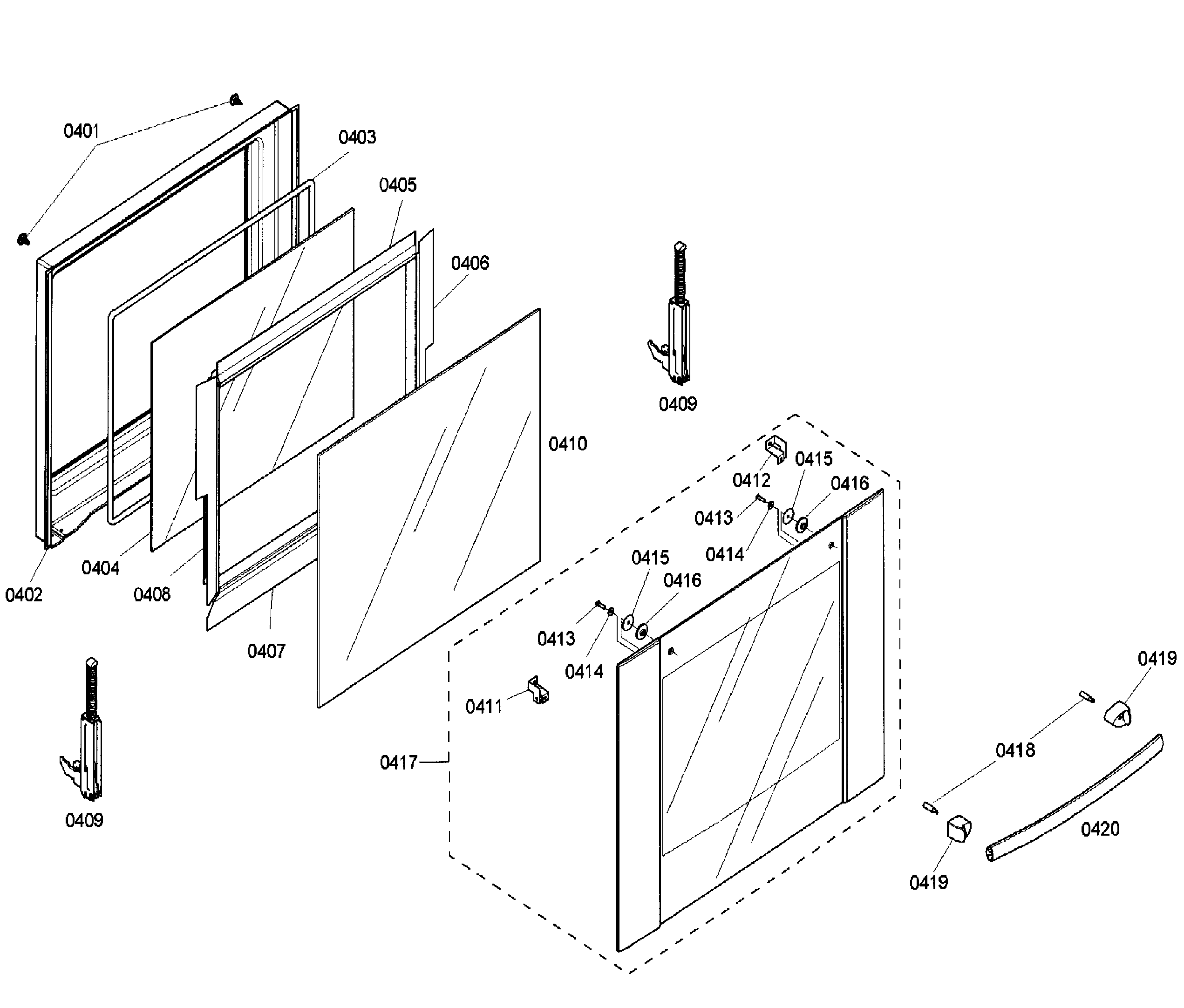 Bosch HBN5660UC/01 door diagram