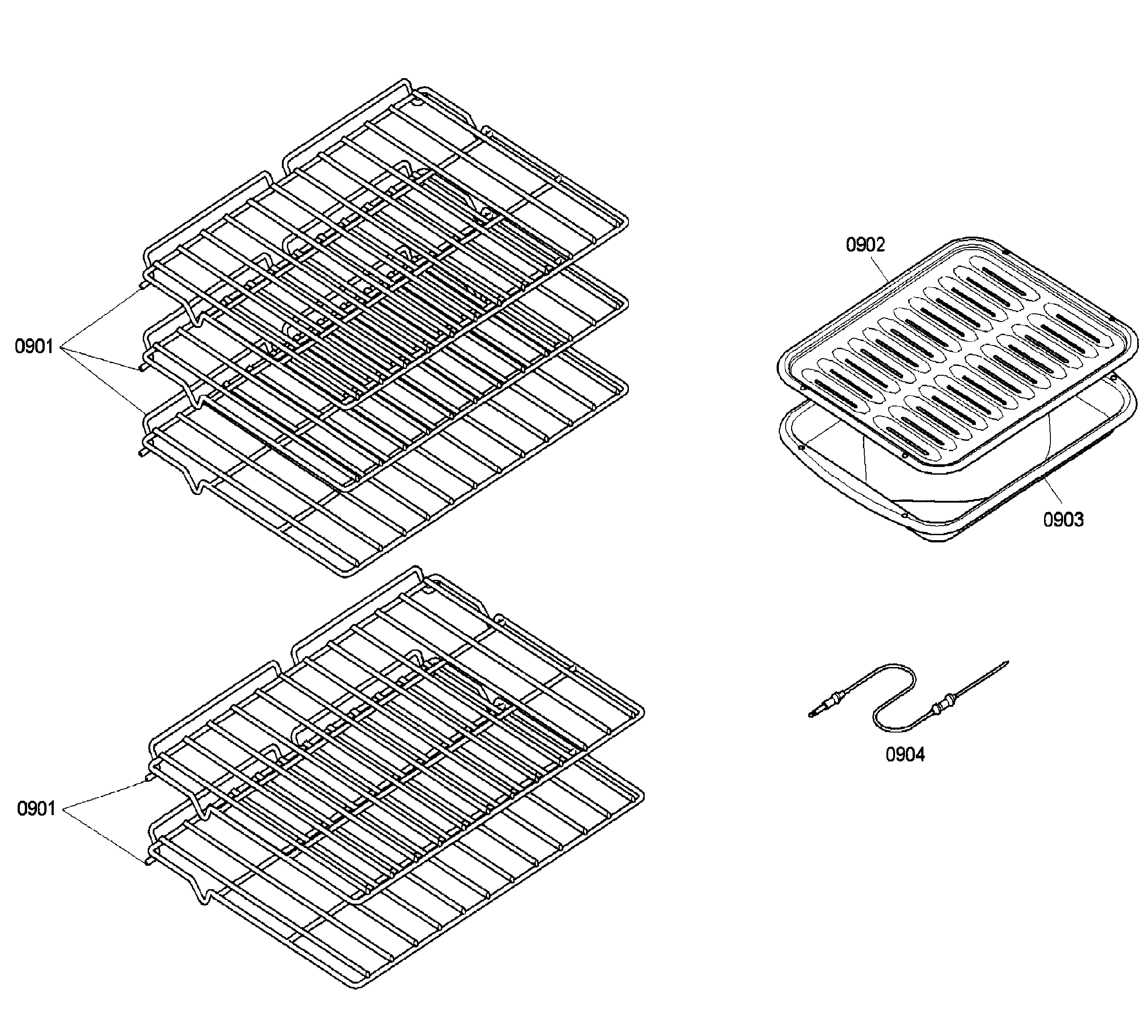 Bosch HBN5660UC/01 rack diagram