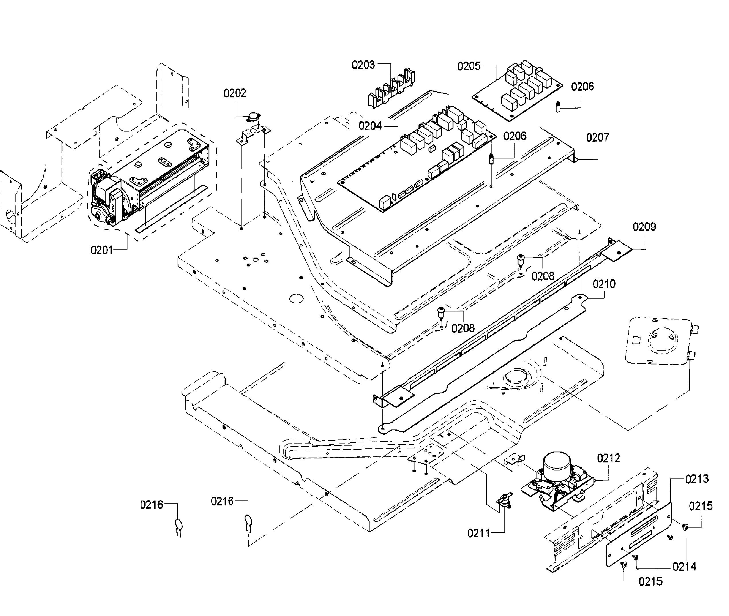 Bosch HBN5651UC/02 pcb diagram