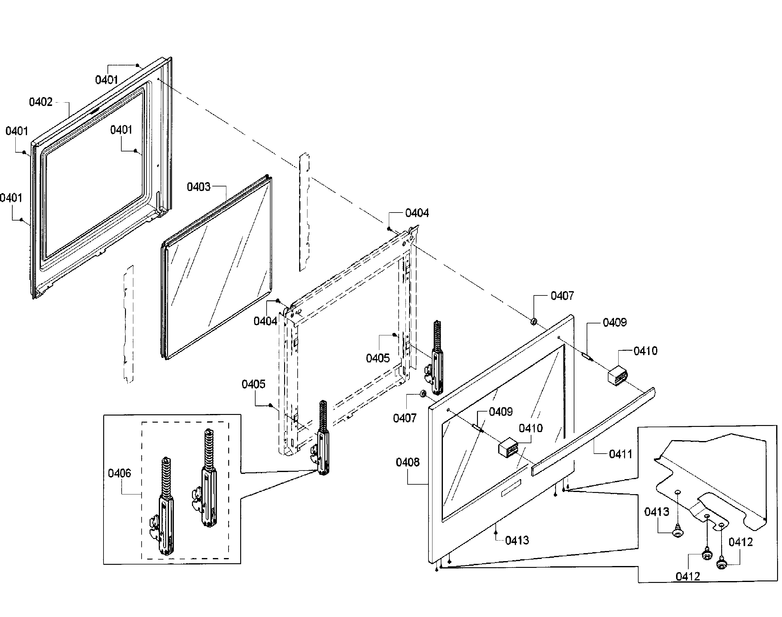 Bosch HBN5651UC/02 door diagram