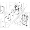 Samsung DV52J8700EP/A2-00 front/door diagram