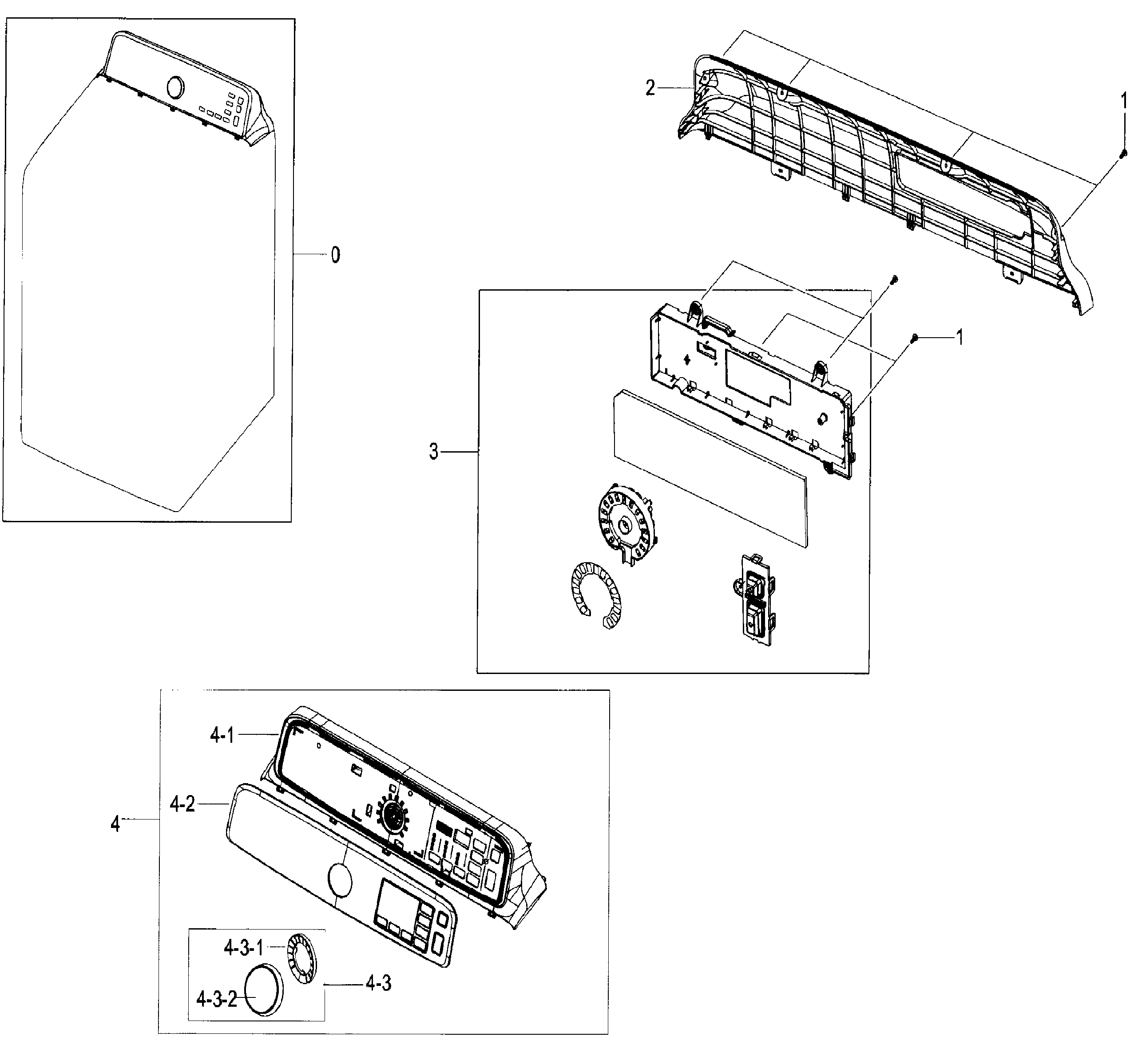 Samsung DV48J7770EP/A2-01 control panel diagram