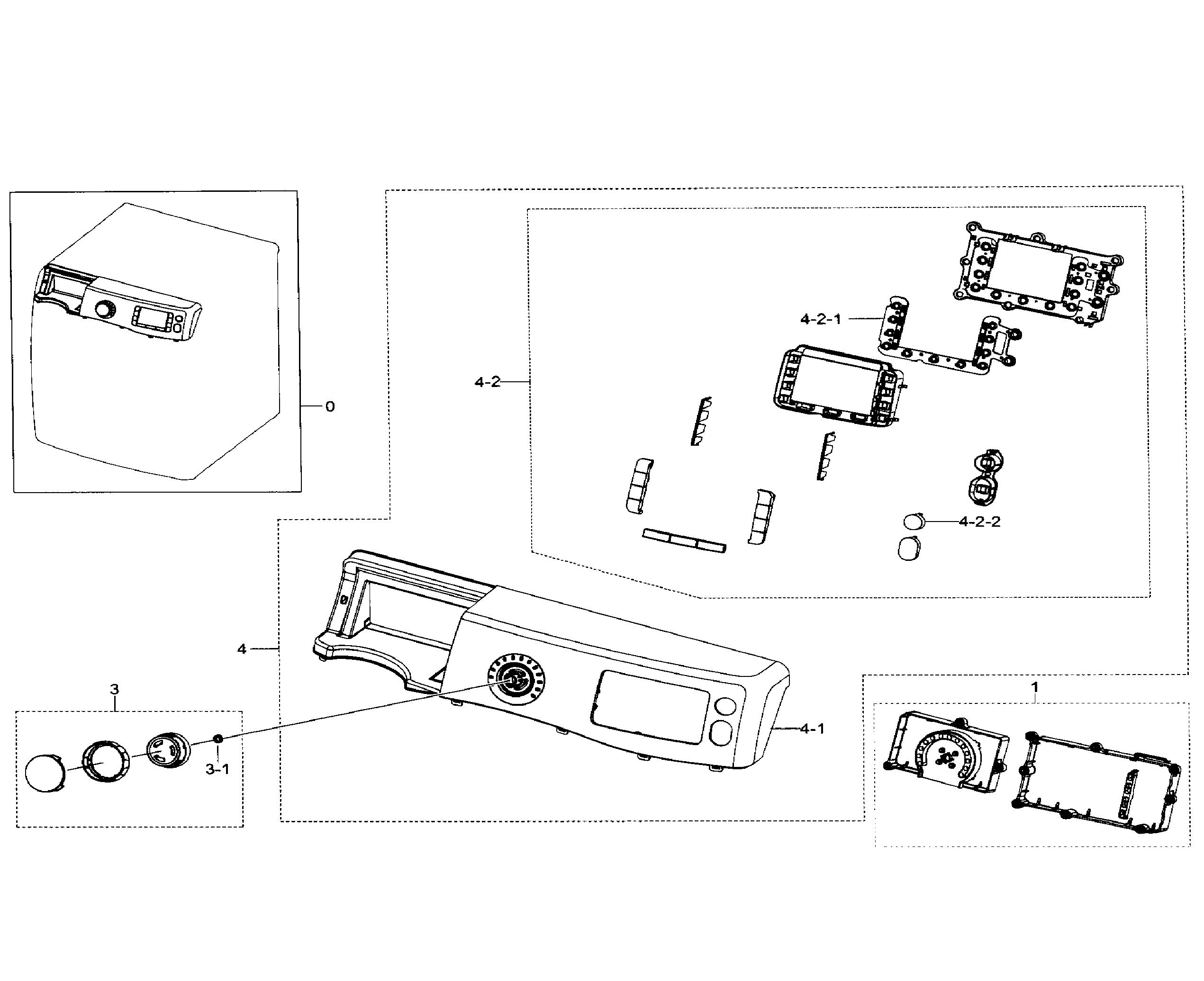 Samsung WF511ABW/XAA-01 control panel diagram