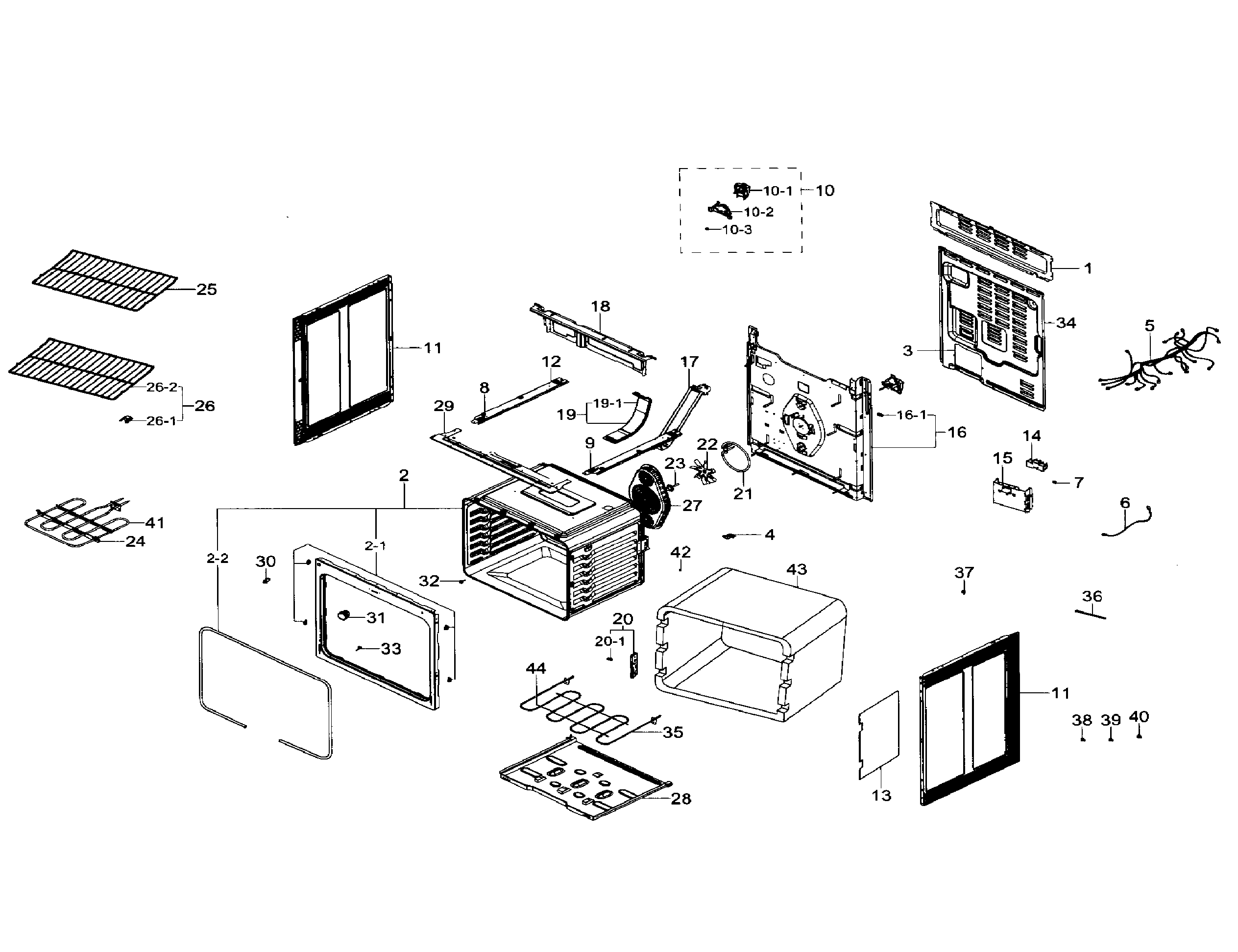 Samsung NE59J7630SG/AA-00 main asy diagram