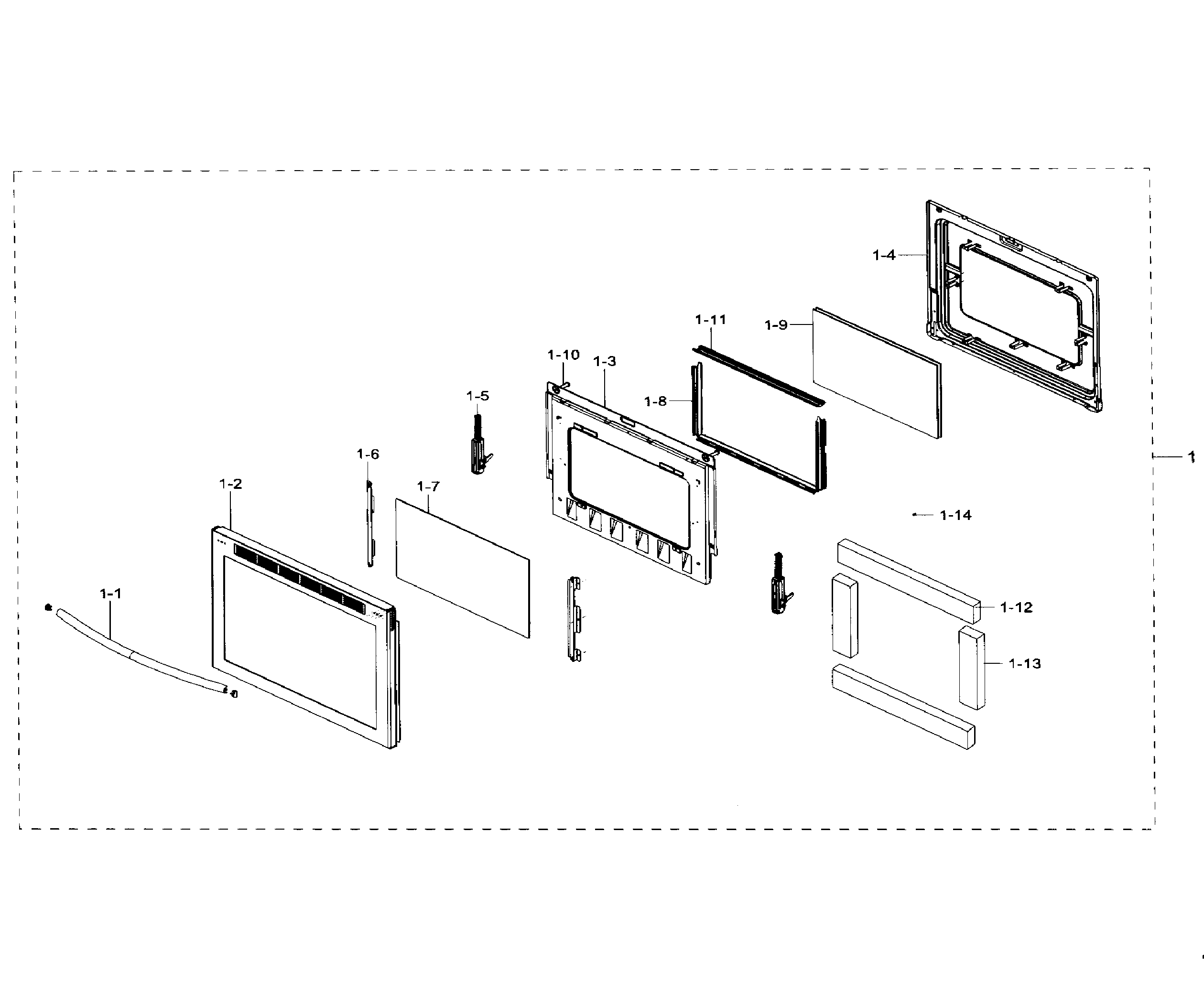 Samsung NE59J7630SG/AA-00 door diagram
