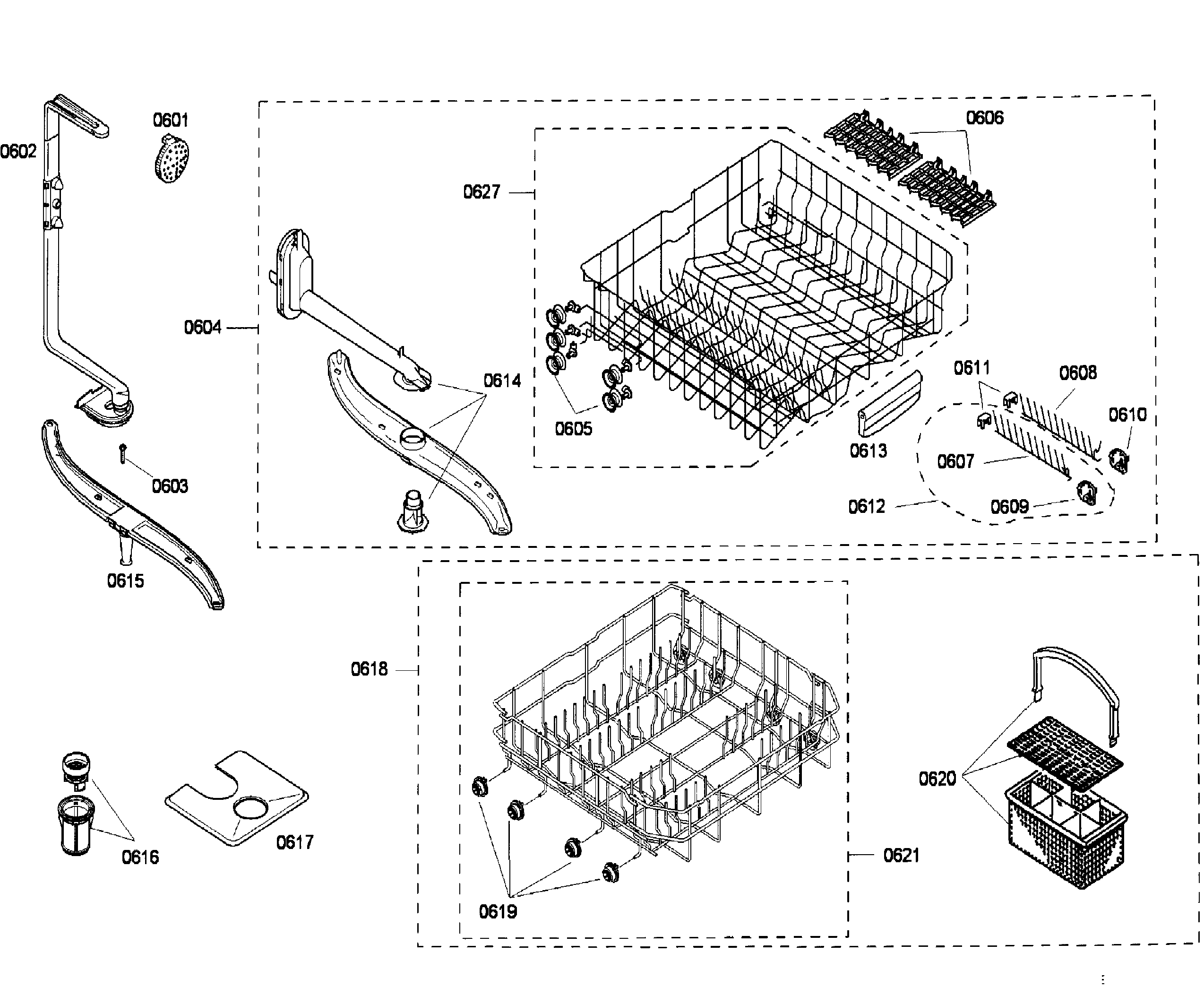 Bosch SHU43C02UC/37 rack diagram