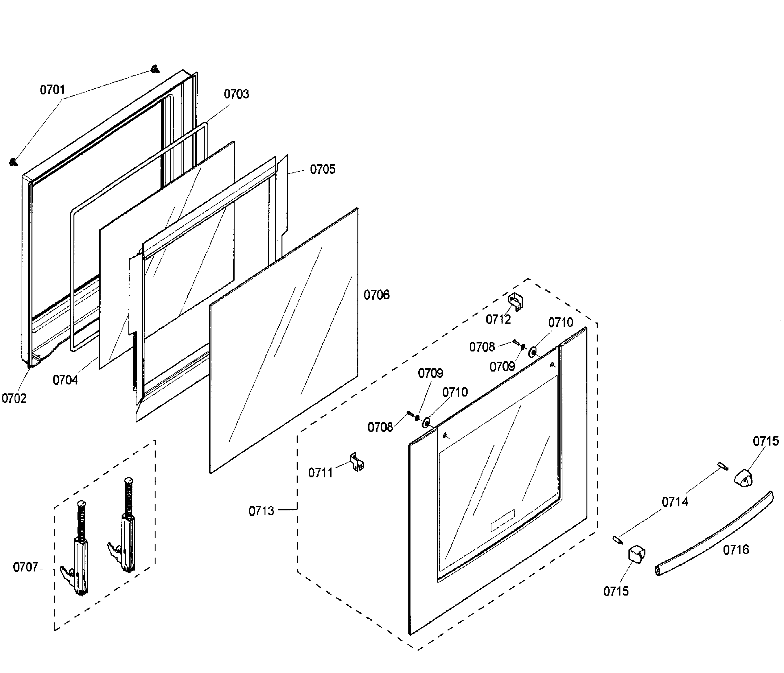Bosch HBN5660UC/03 door lower diagram