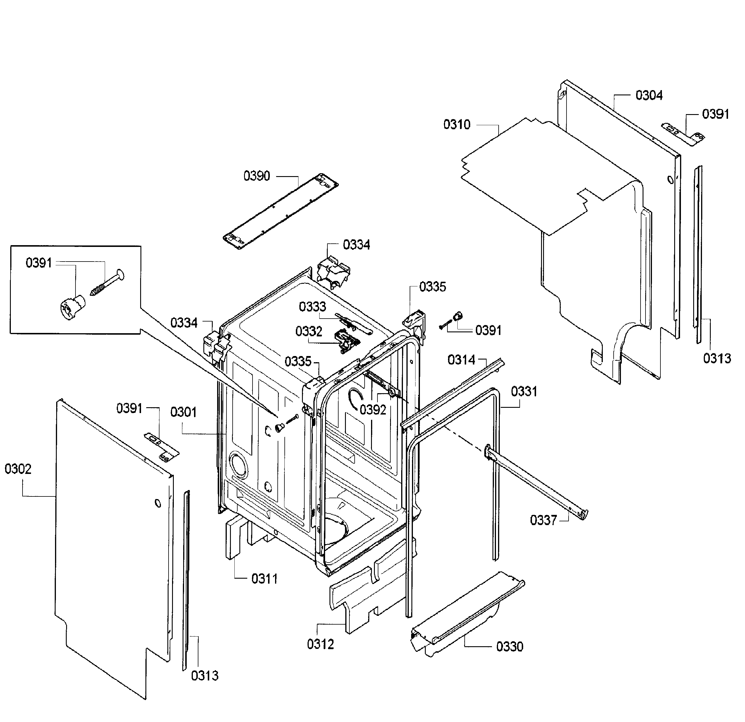 Bosch SPE53U52UC/29 frame diagram