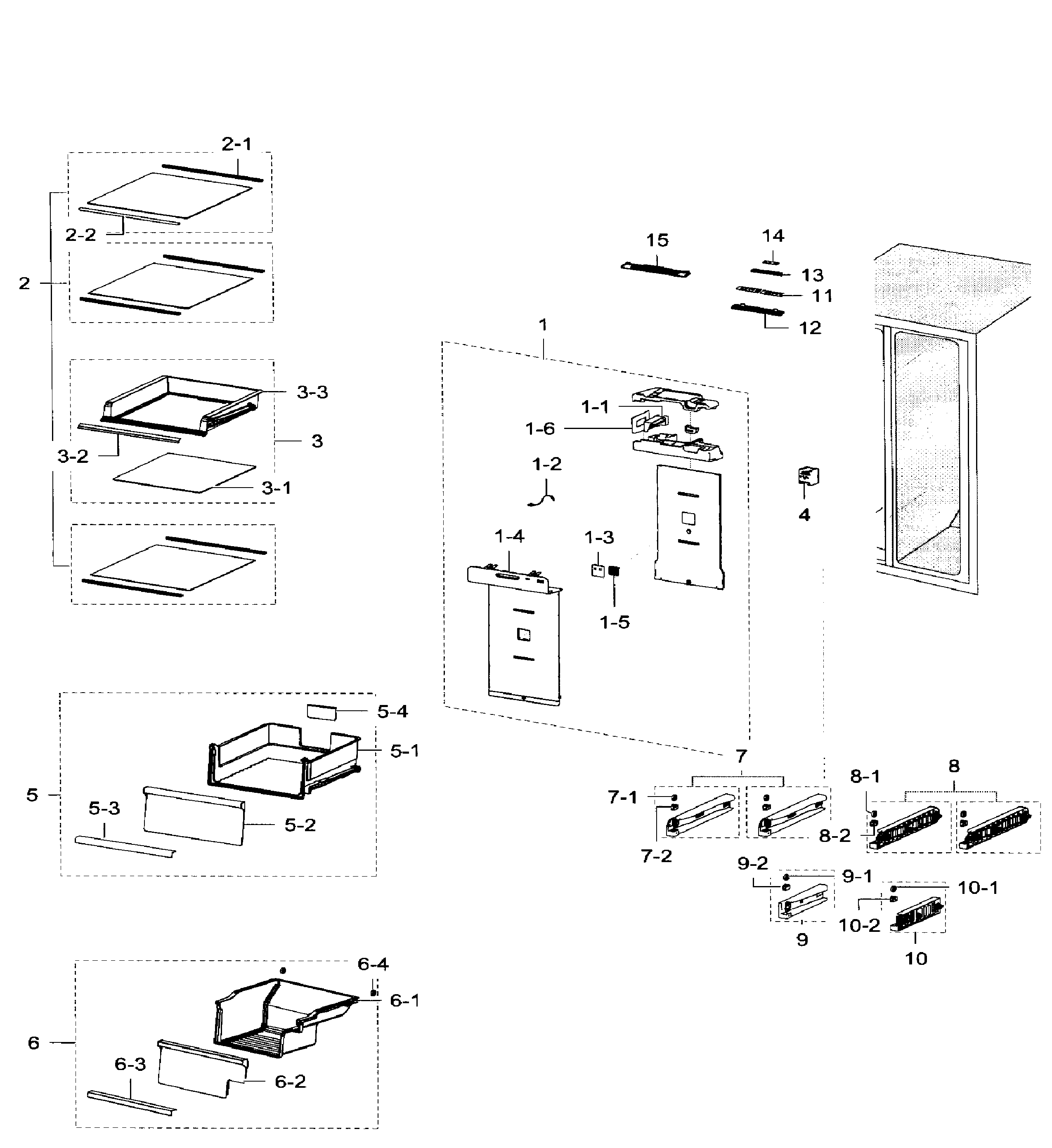 Samsung RH29H9000SR/AA-03 fridge diagram
