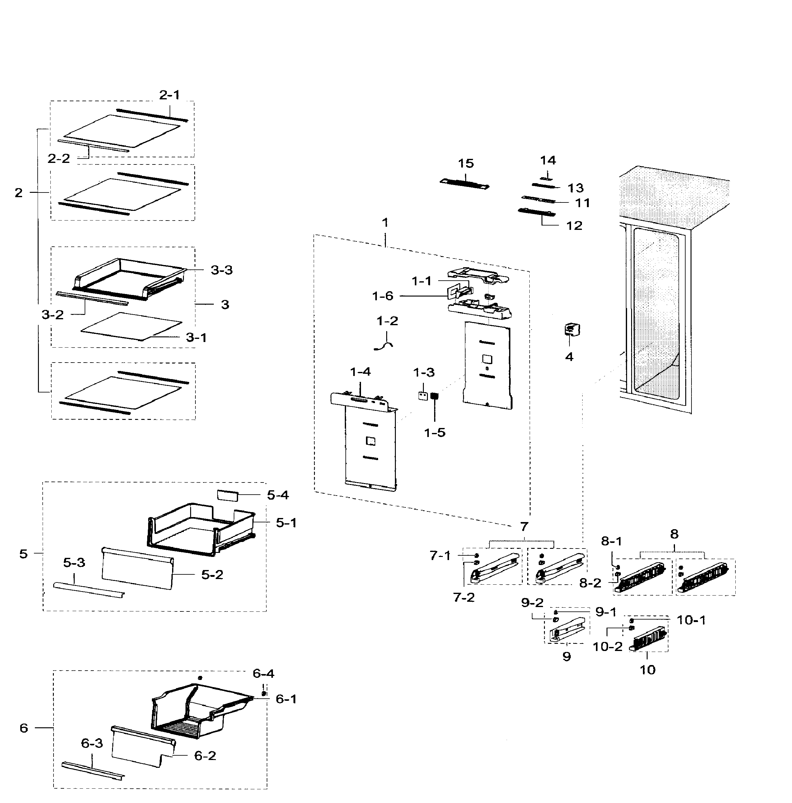 Samsung RH29H9000SR/AA-05 fridge diagram