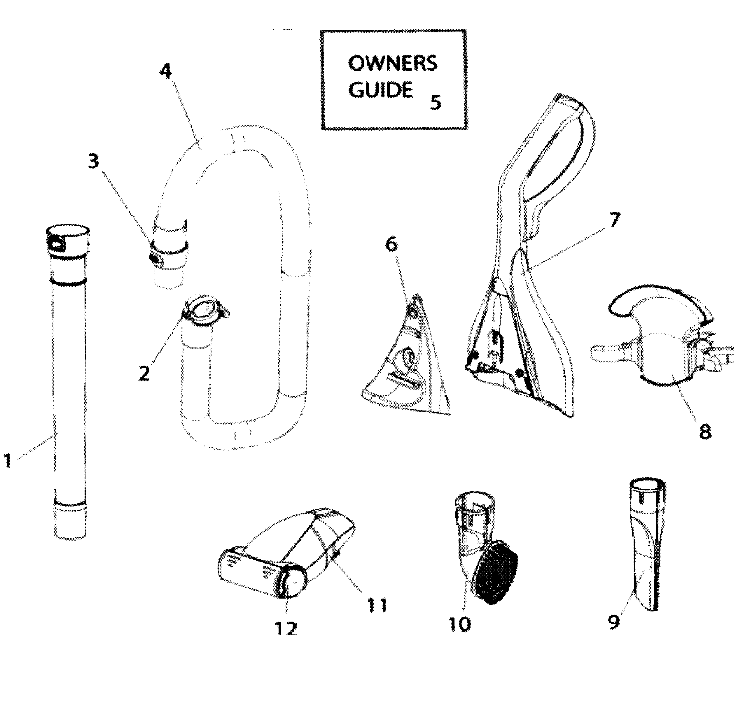 Eureka ASM1035A accessories diagram