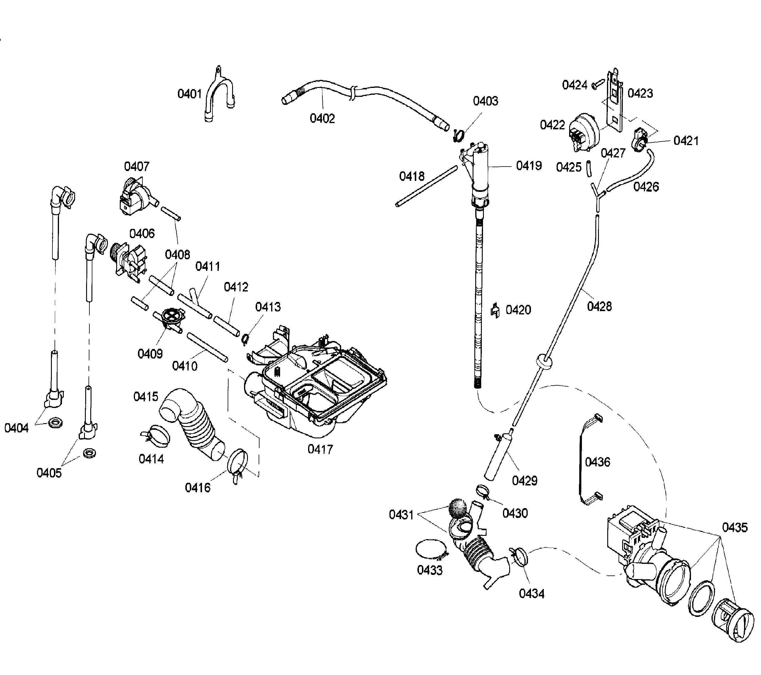 Bosch WFMC640SUC/03 pump diagram