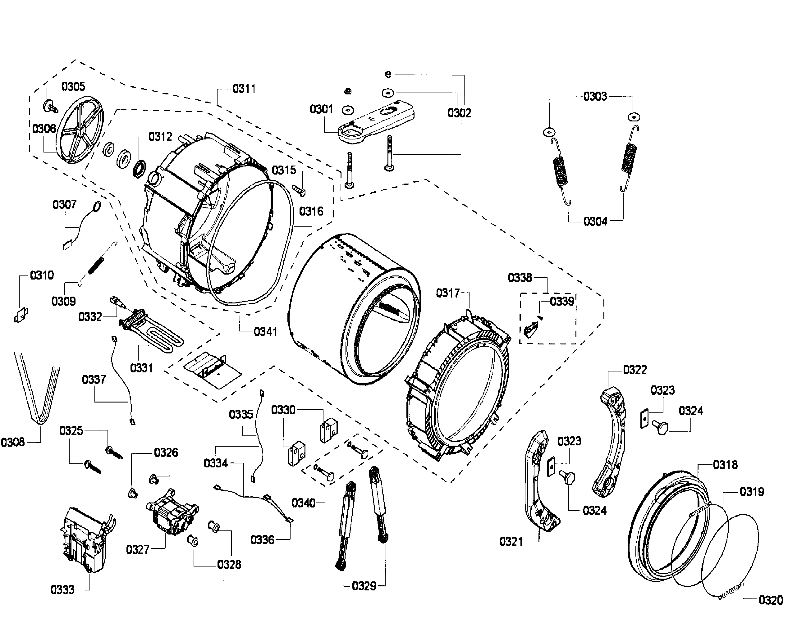 Bosch WFMC5801UC/16 drum diagram