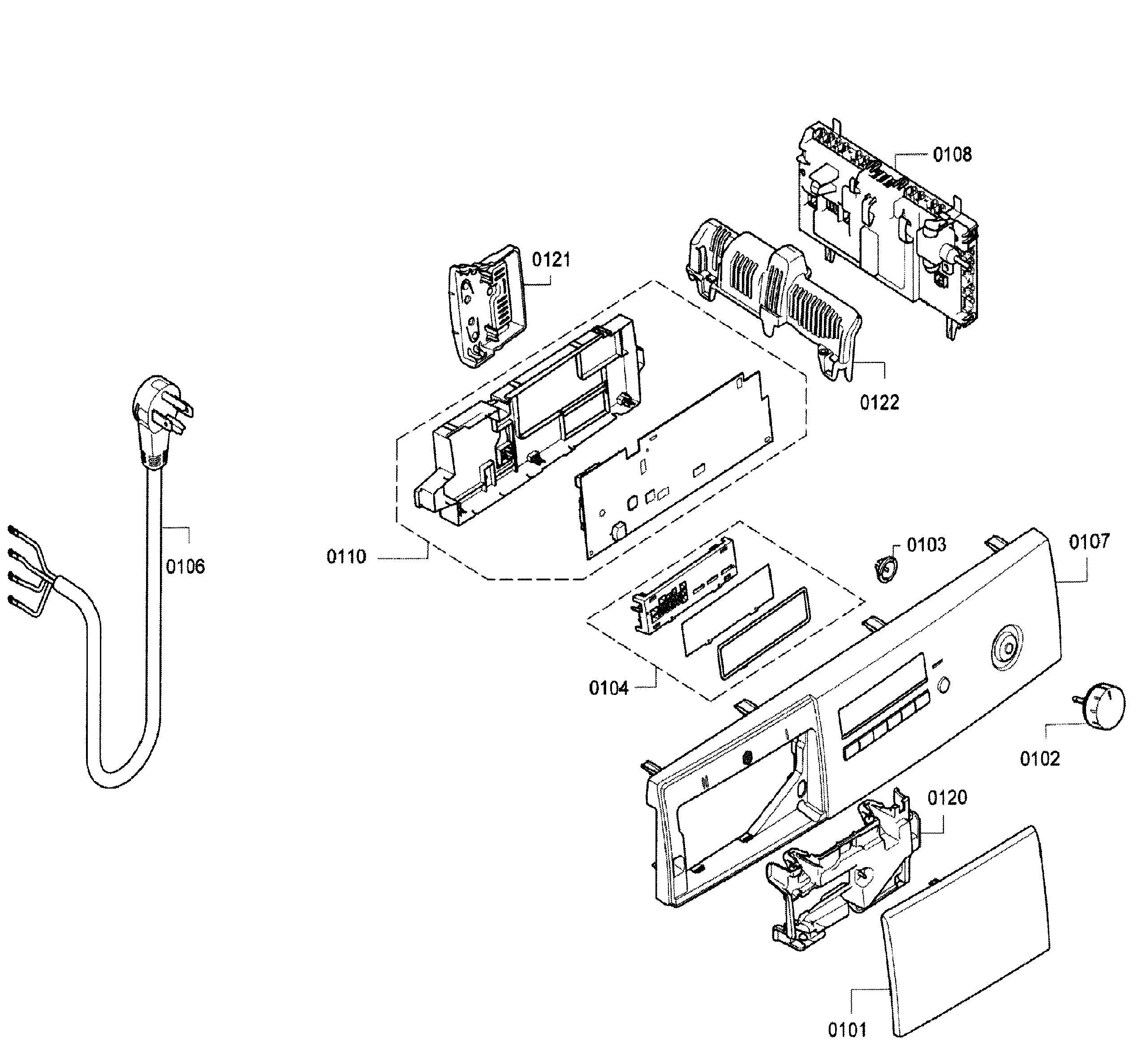 Bosch WTB86200UC/07 control panel diagram