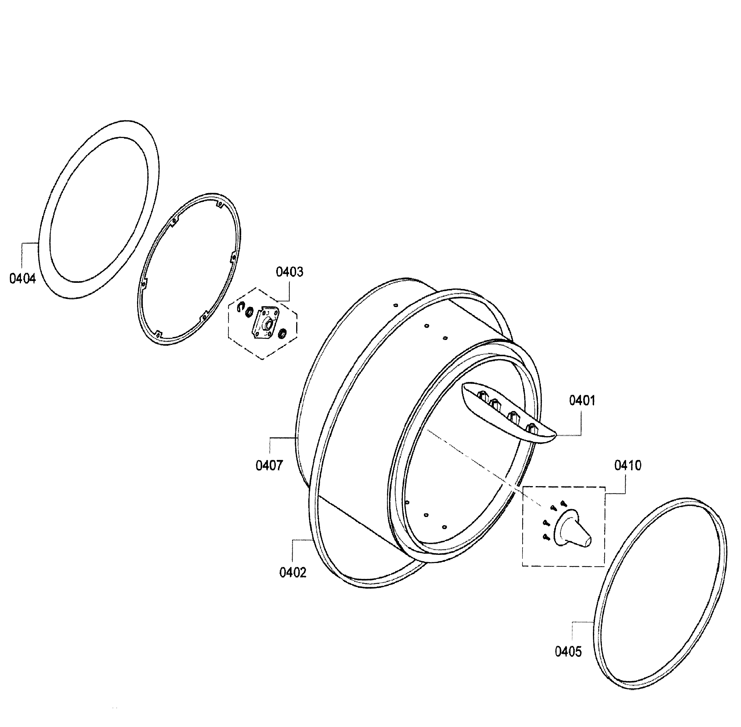 Bosch WTB86200UC/07 drum diagram