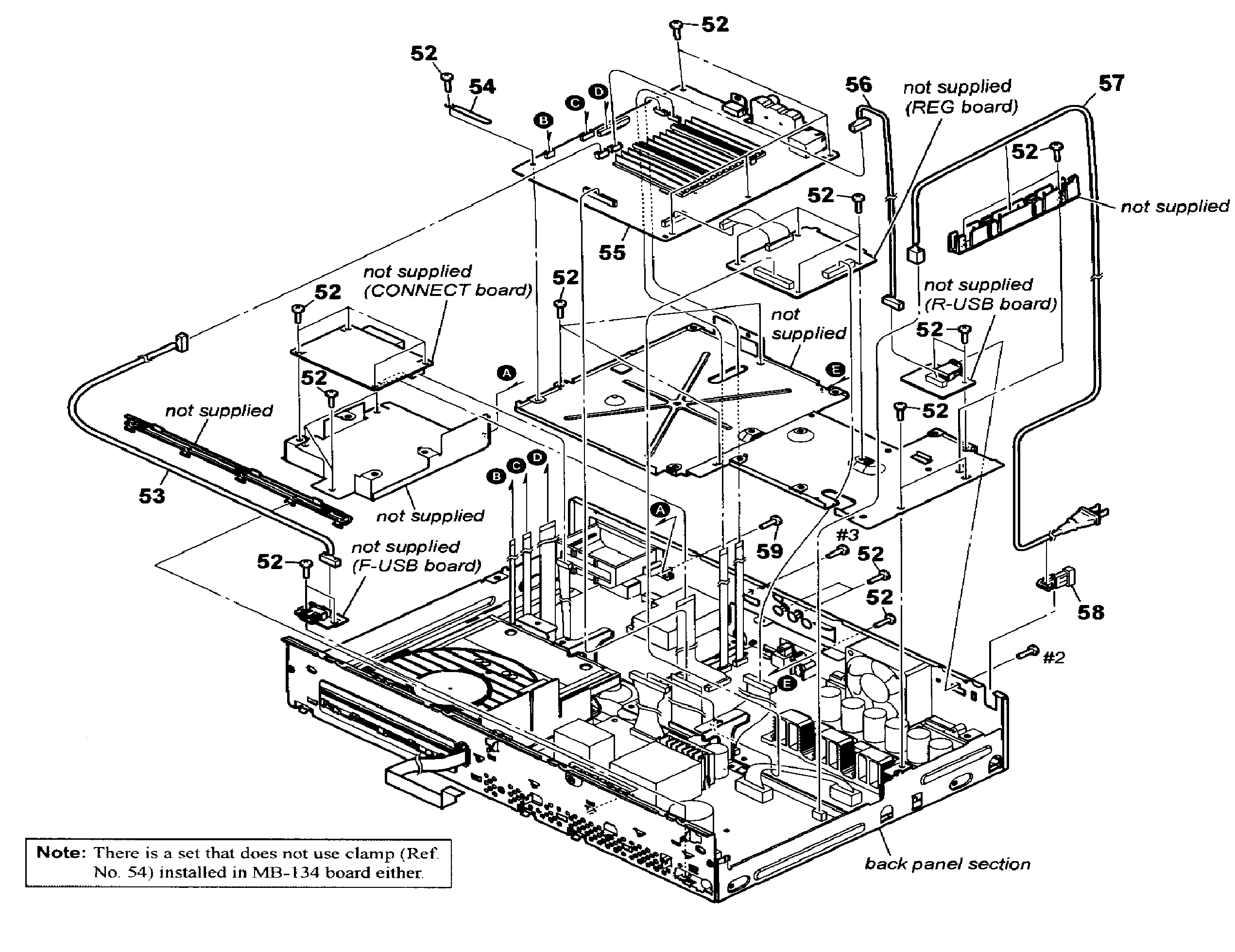 Sony HBD-T57 mb-134 board diagram
