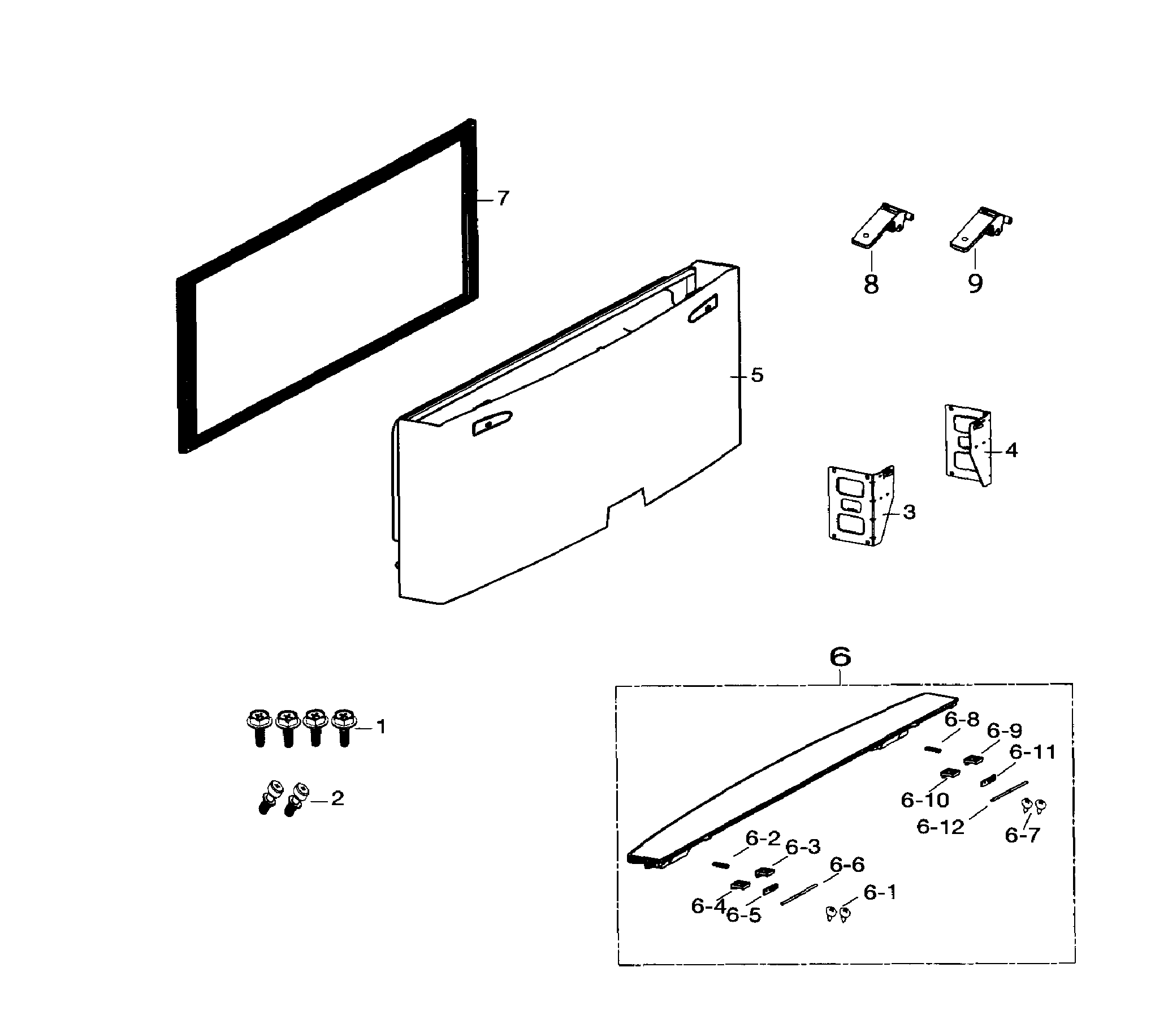 Samsung RF260BEAESR/AA-00 door freezer diagram