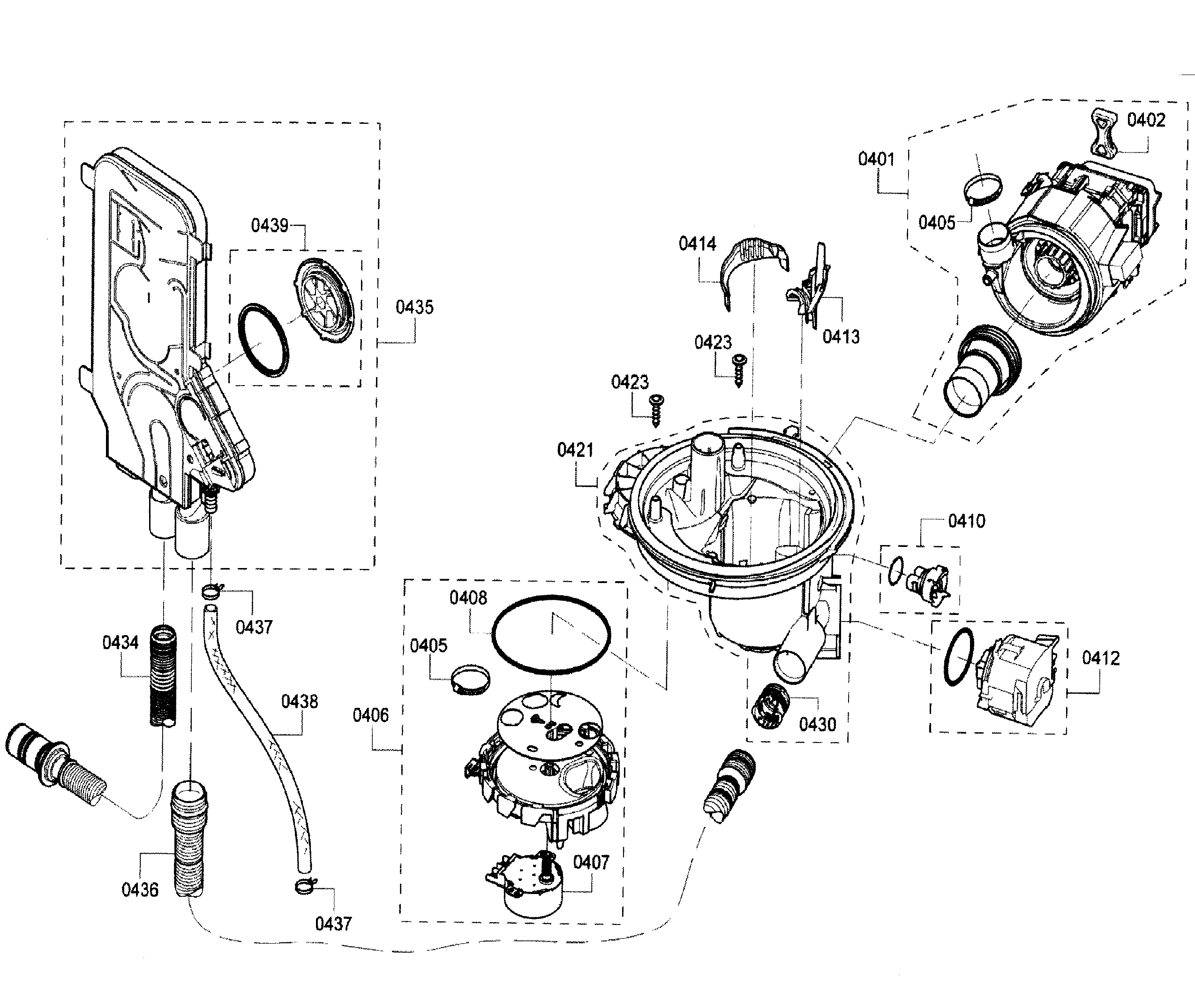 Bosch SHE68T55UC/07 pump diagram