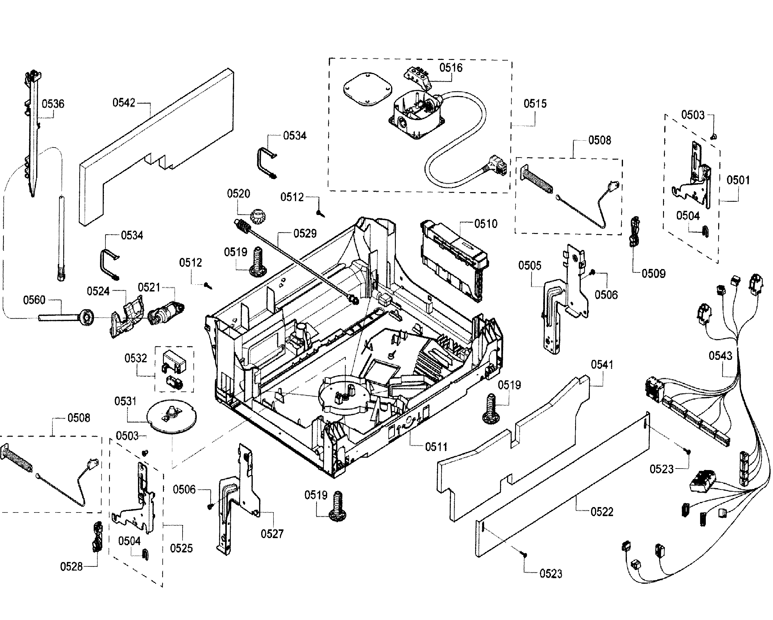 Bosch SHE68T55UC/07 base diagram