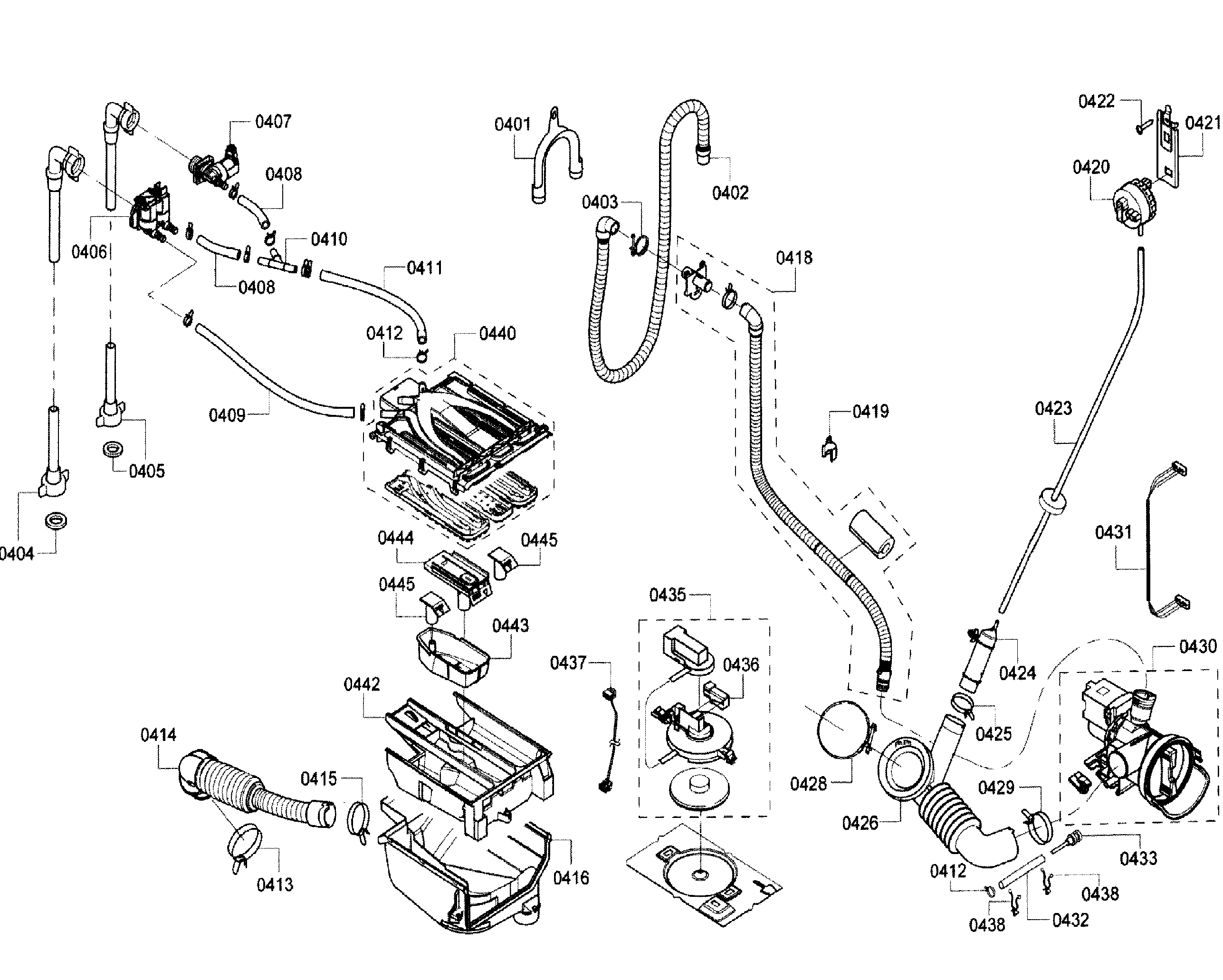 Bosch WFVC6450UC/26 pump diagram