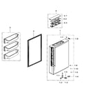 Samsung RF34H9960S4/AA-03 freezer door right diagram