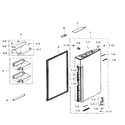 Samsung RF34H9960S4/AA-03 fridge door right diagram