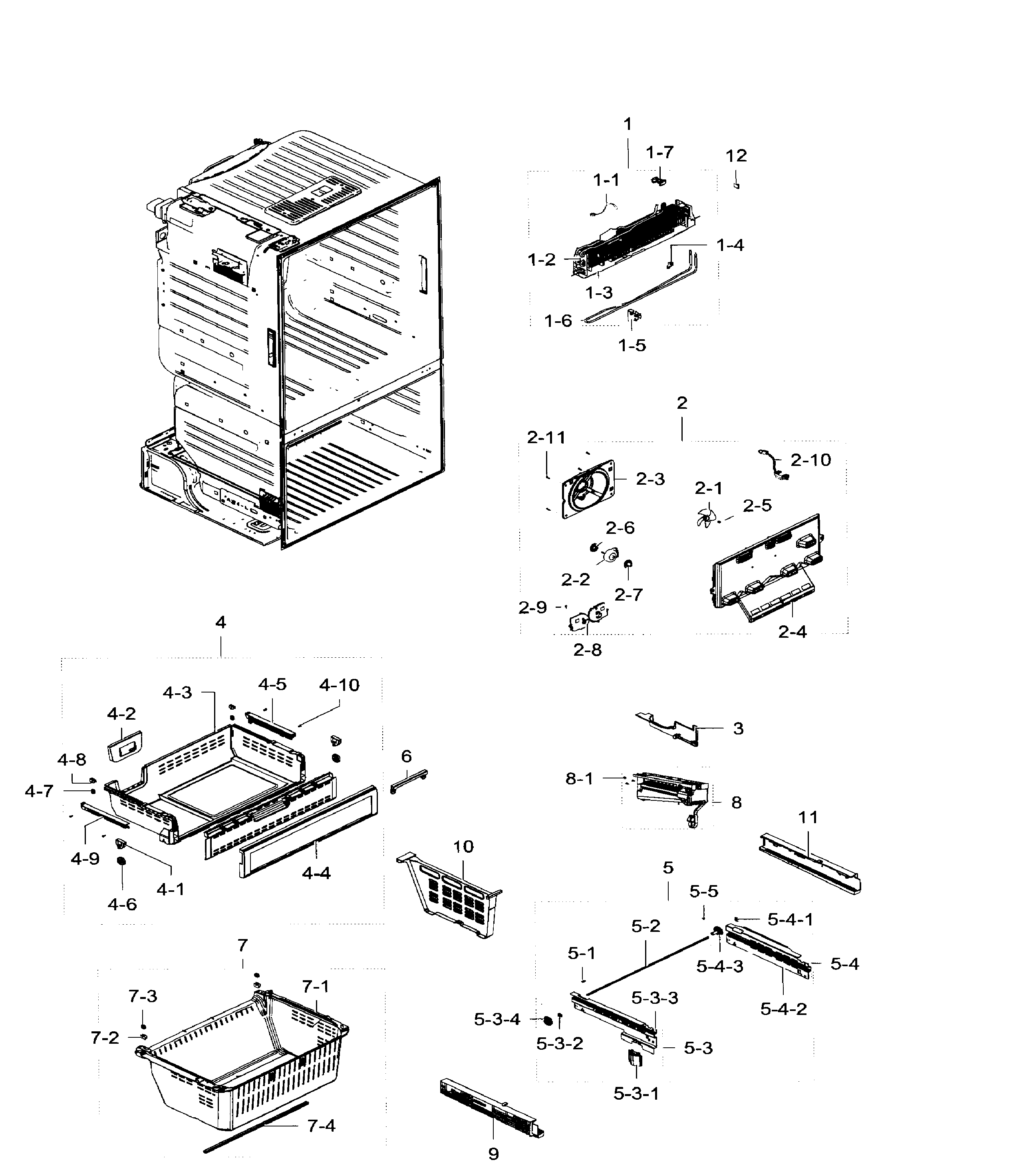 Samsung RF28HFEDBWW/AA-06 freezer / icemaker diagram
