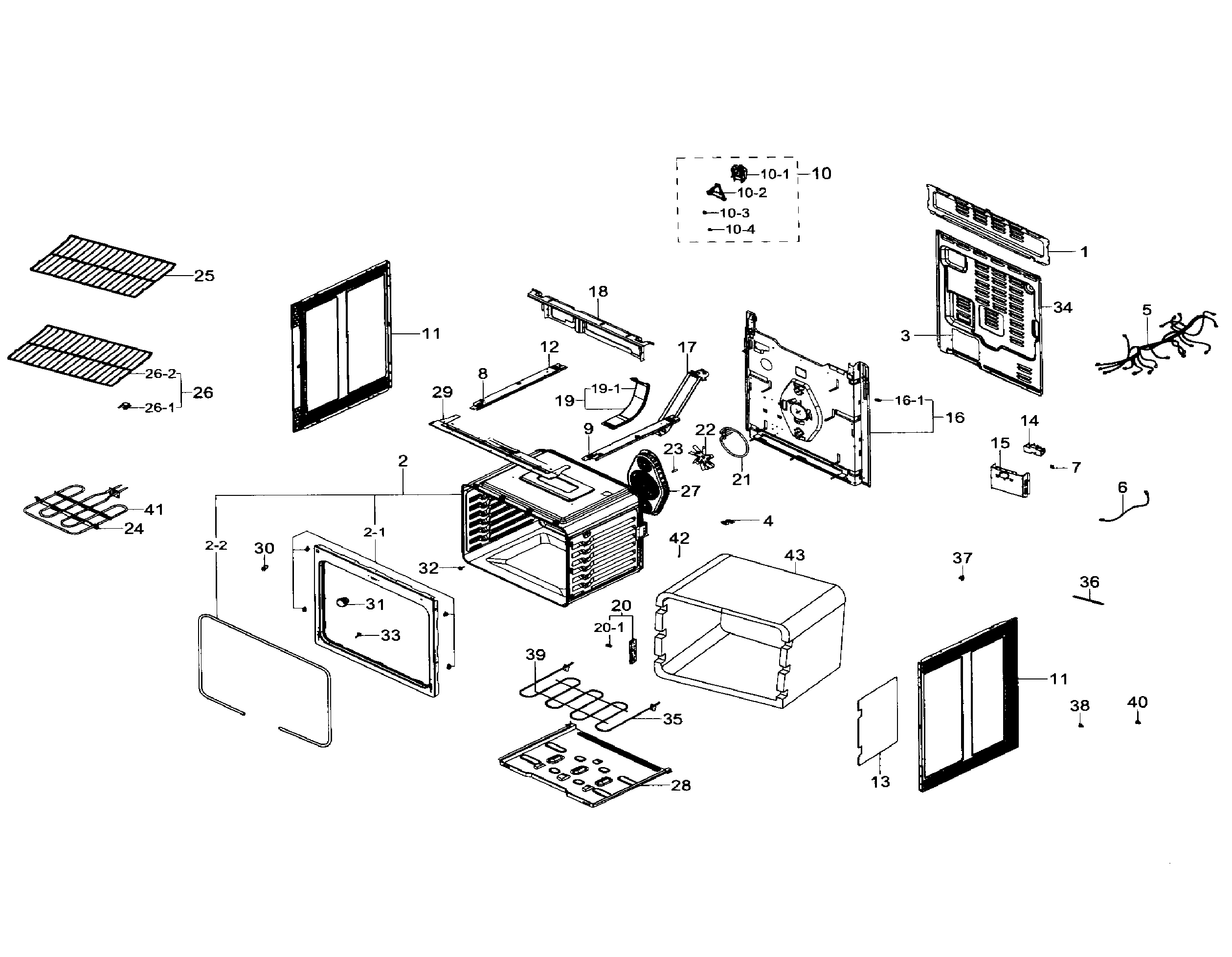 Samsung NE59J7630SS/AA-01 main section diagram