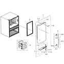 Samsung RF31FMEDBWW/AA-04 right door diagram