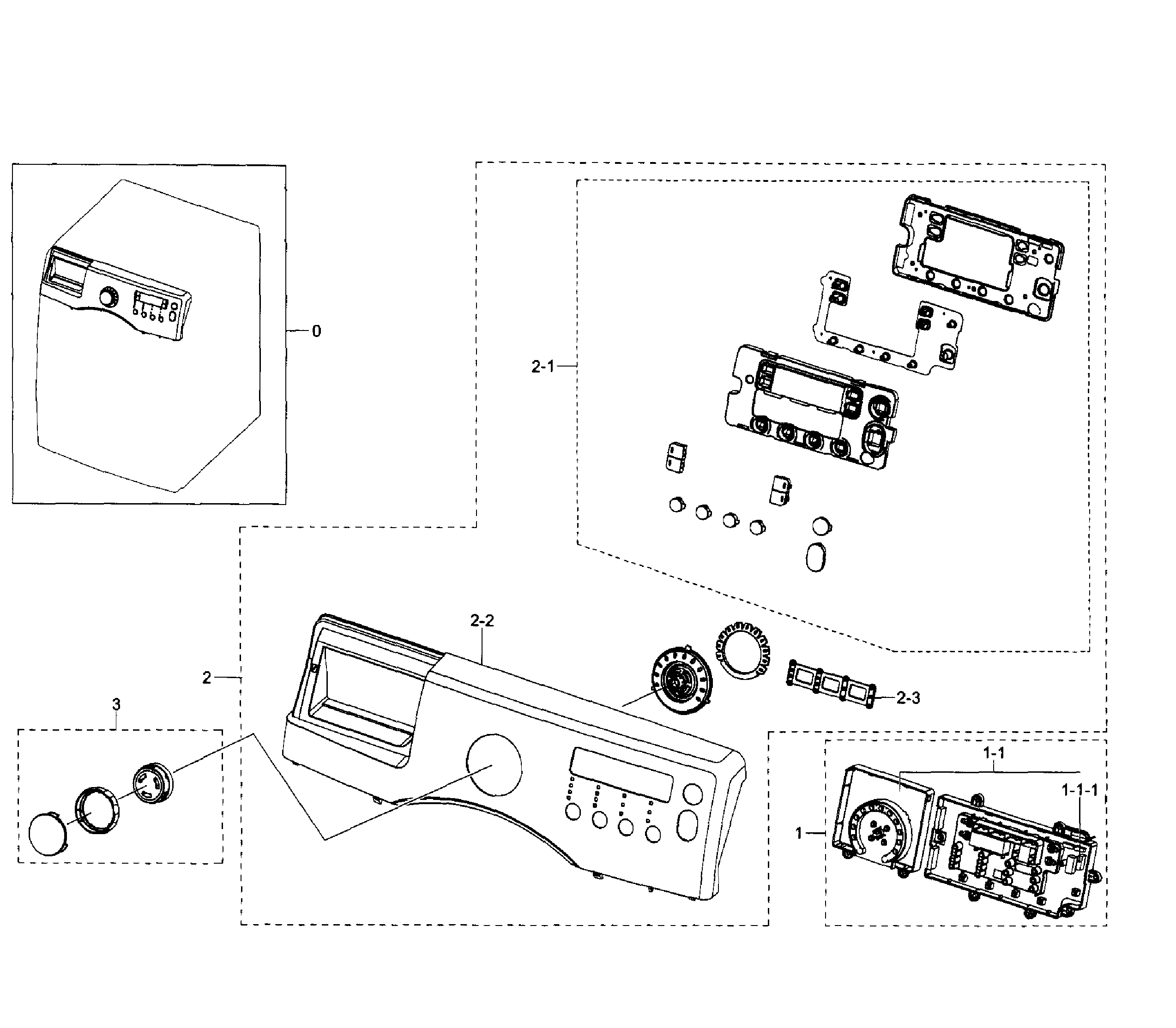 Samsung WF350ANR/XAA-02 control panel diagram