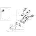 Samsung WF350ANR/XAA-07 drawer diagram