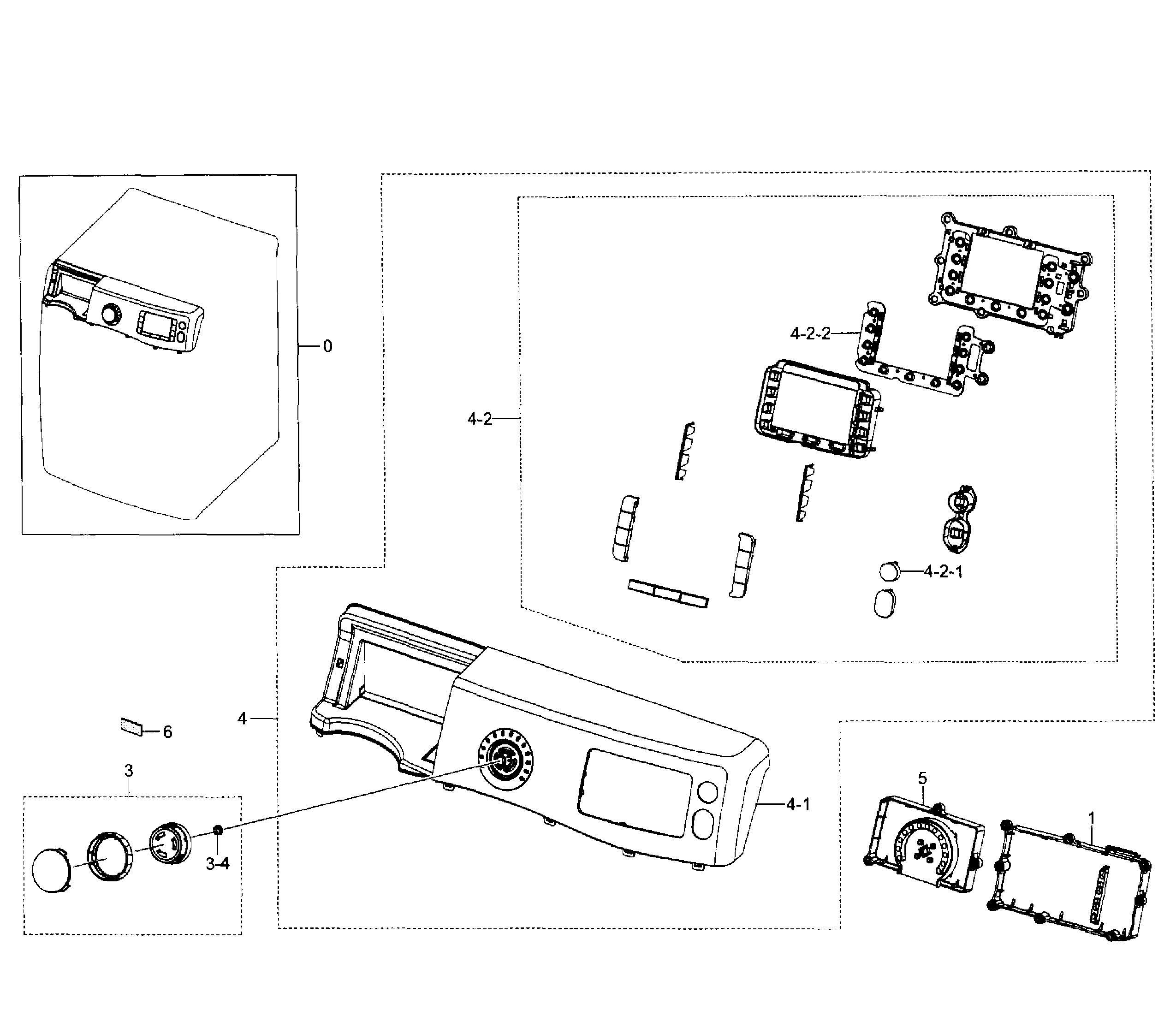 Samsung WF520ABP/XAA-01 control panel diagram