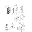 Samsung RF31FMEDBBC/AA-03 left door diagram