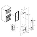 Samsung RF31FMEDBBC/AA-03 right door diagram
