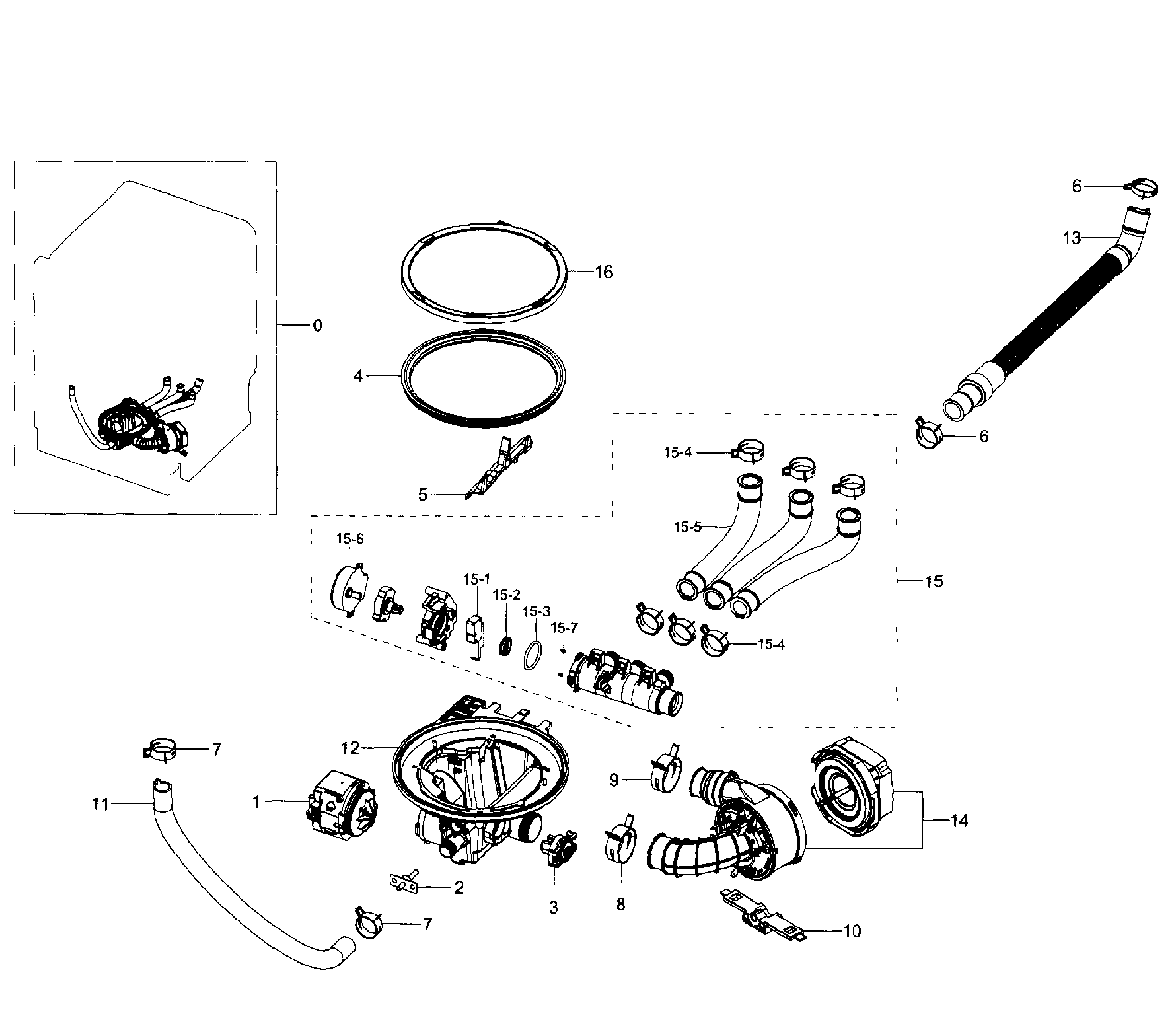 Samsung DW80H9950US/AA-01 pump diagram