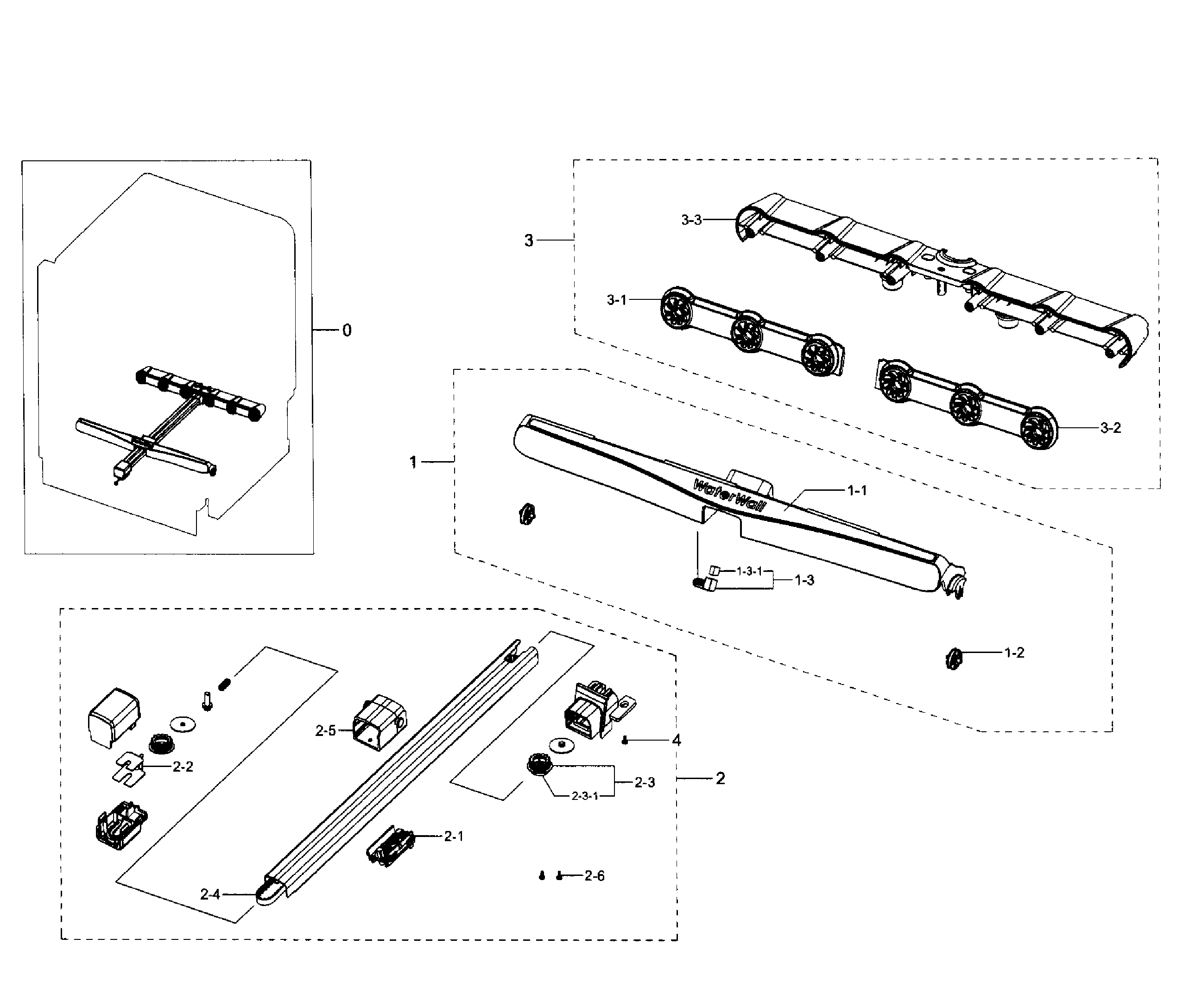 Samsung DW80J7550US/AA-01 motion sensors diagram