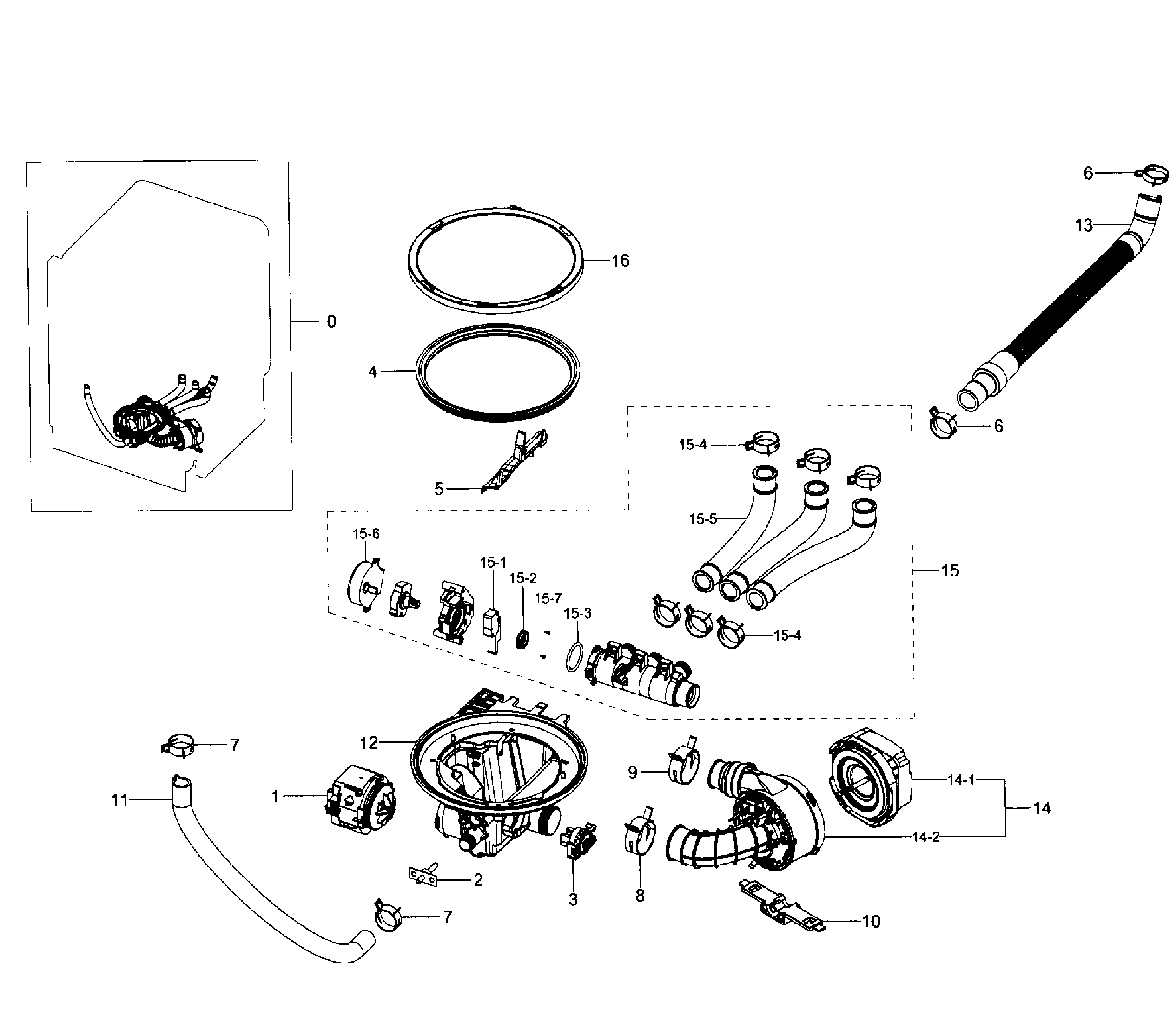 Samsung DW80J9945US/AA-01 pump diagram