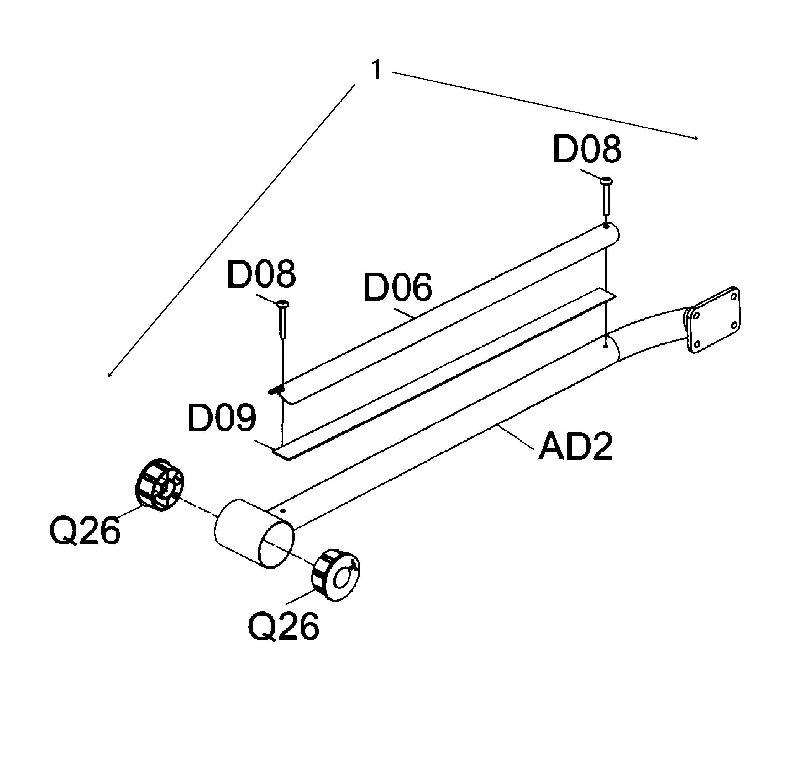 AFG 5.3AE l-guide rail diagram